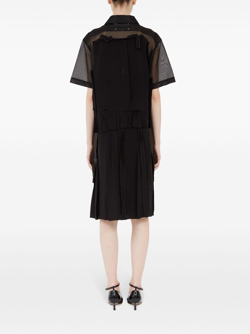Maison Margiela Midi dress with layered design - view 2