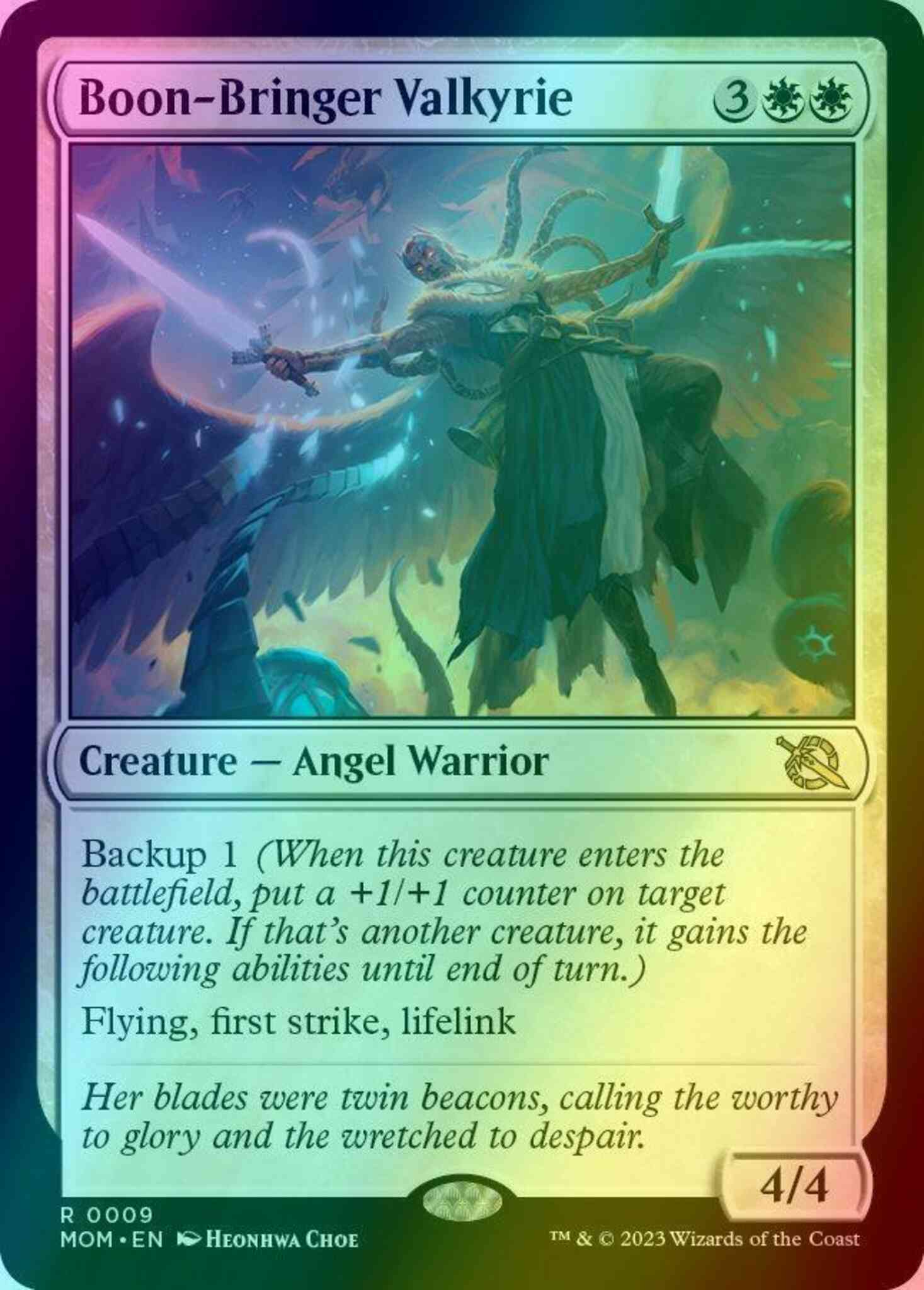 Boon-bringer valkyrie 9 – Magic Boon-Bringer Valkyrie [9] [March of the Machine] [Foil]