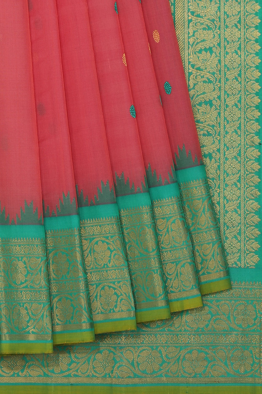 Kalanjali Gadwal Pink Saree – Women's