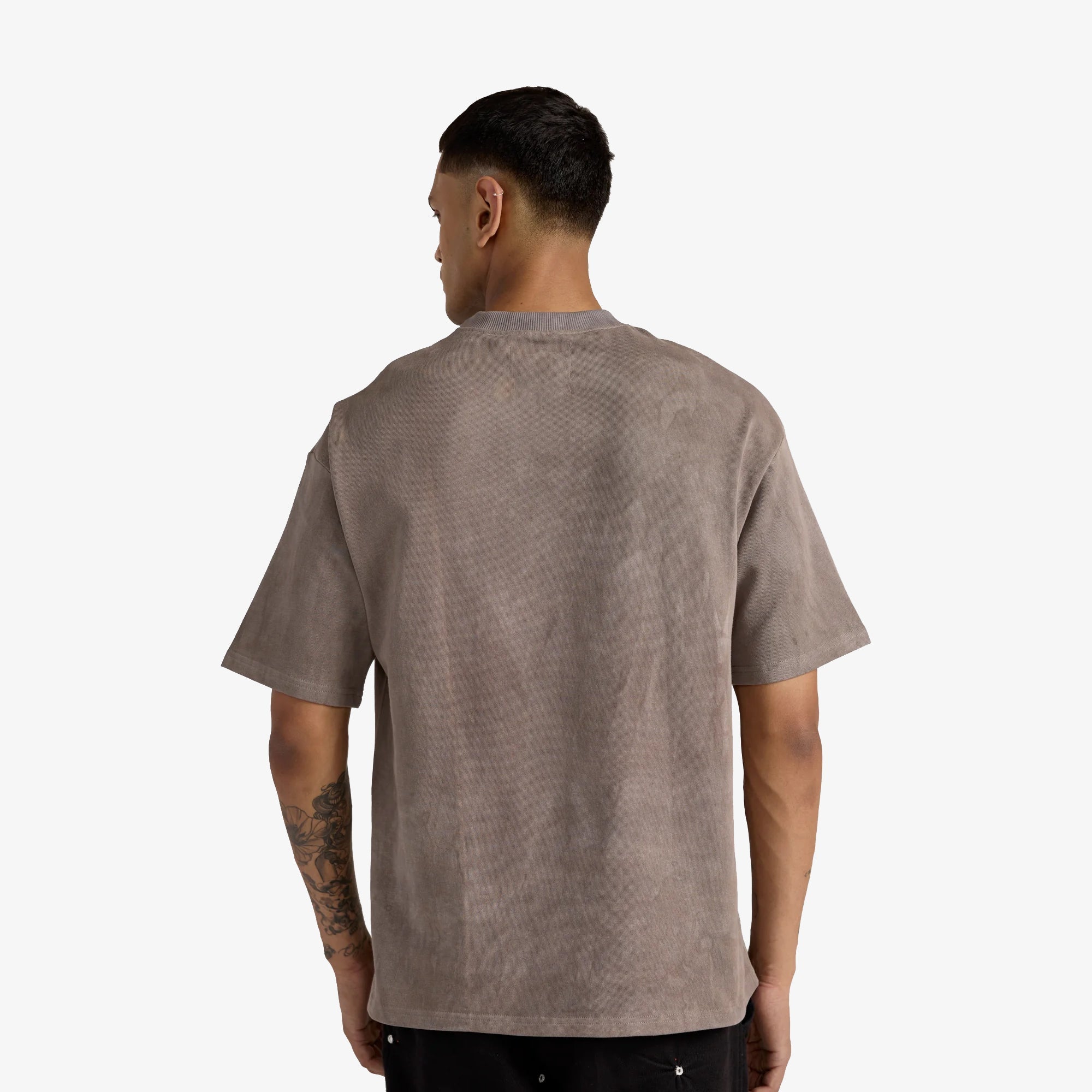F A R A K | Basics Grey Bagru T-shirt { Grey - view 3