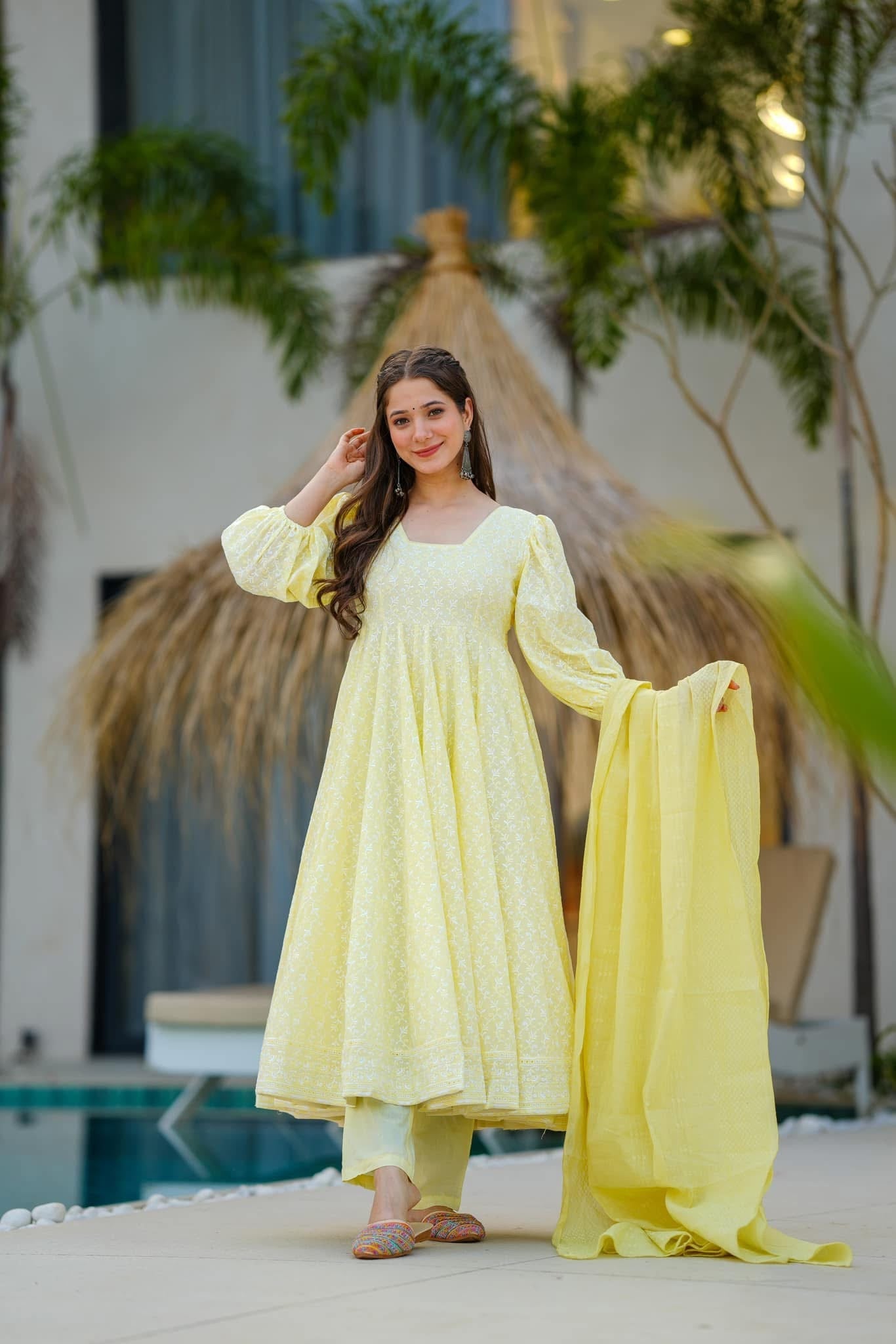 Idaho-o mable lime cotton suit set