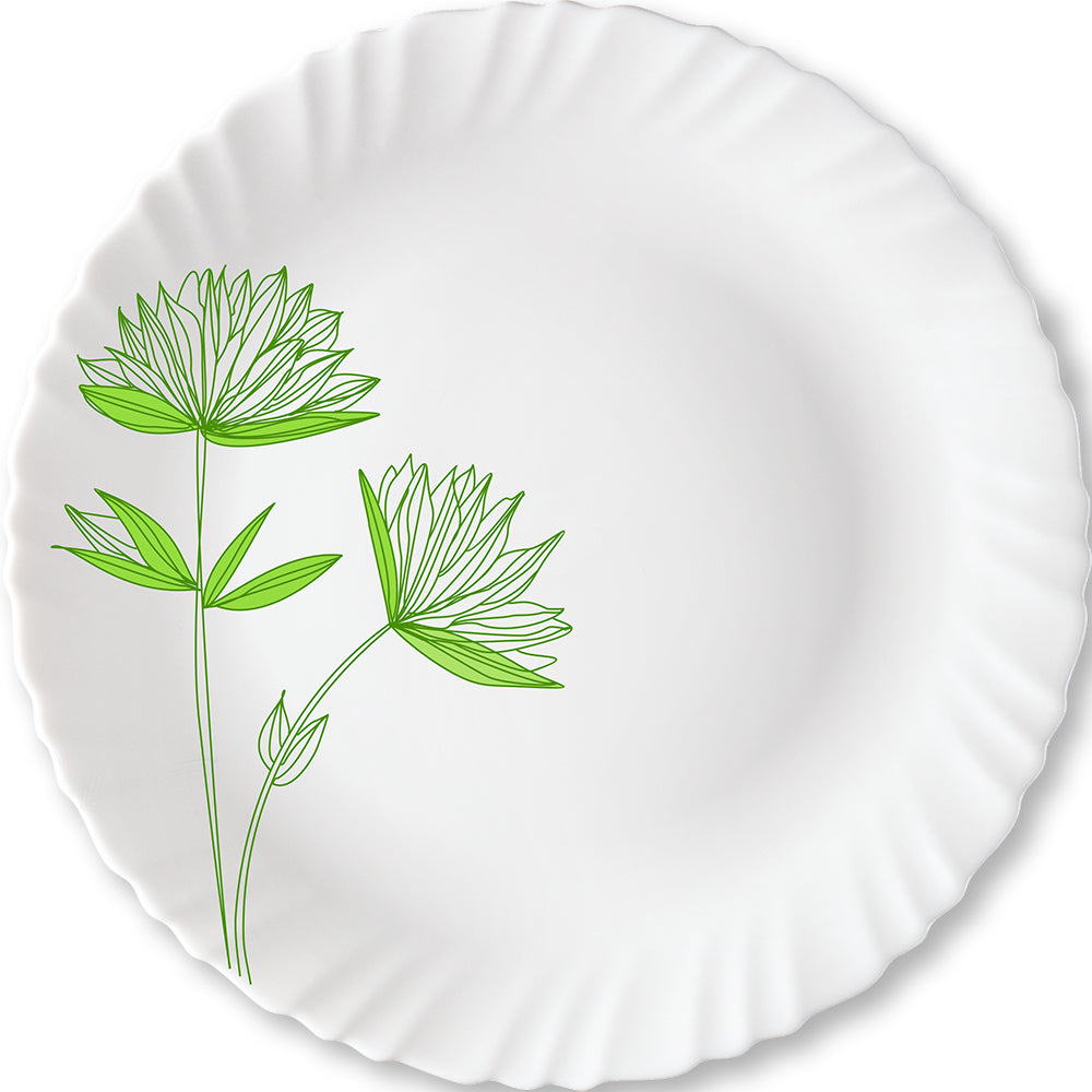 My Borosil Larah by Borosil Green Lily Full Plate Set