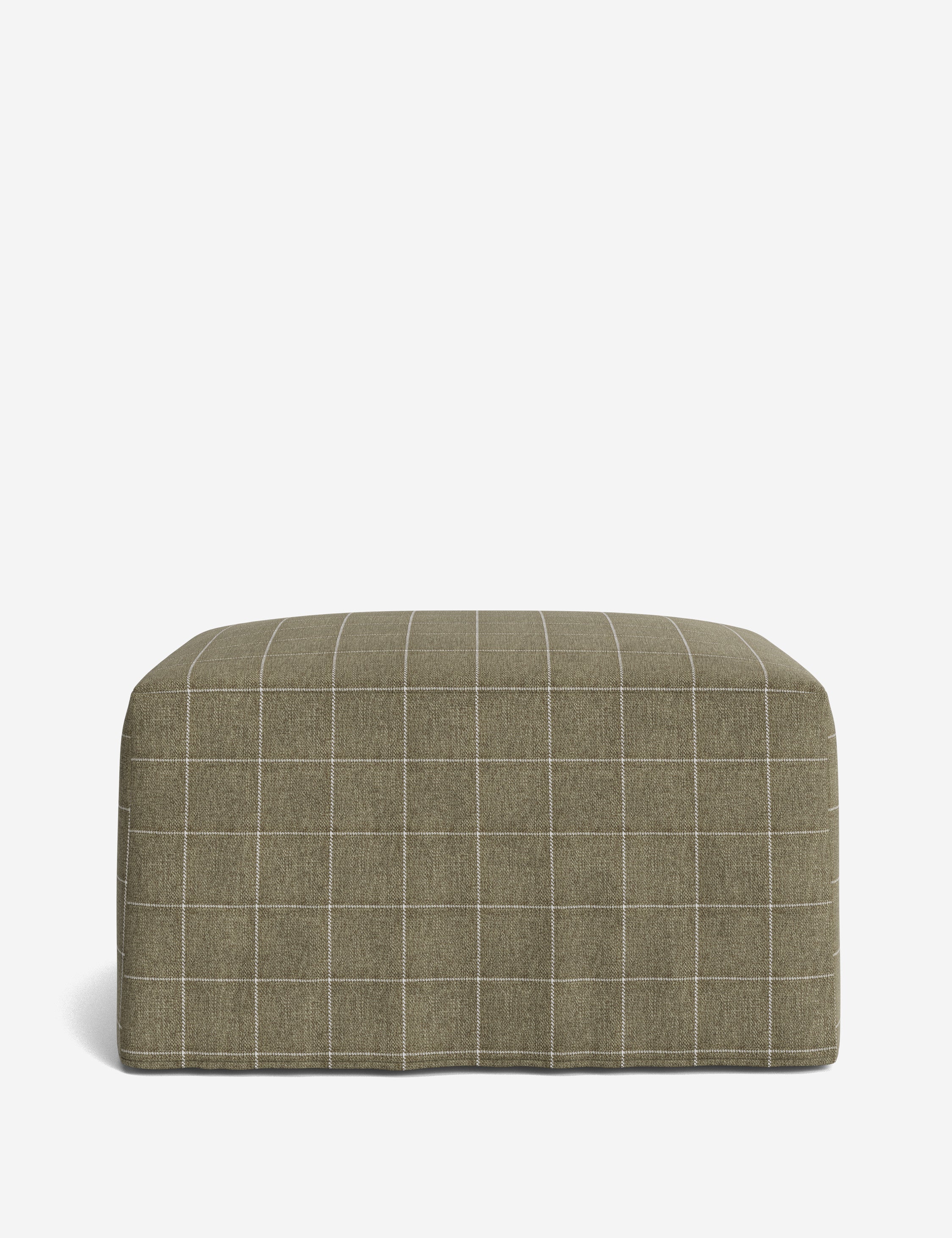 Lulu and Georgia Portola Slipcover Ottoman - view 153