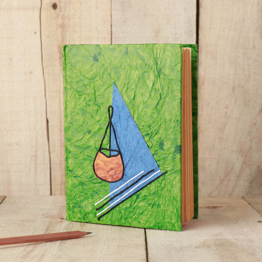 KHUSHBASH - HAPPY LOOM OF EAST Bengal Handmade Paper Notebook (7.5 x 5 in)