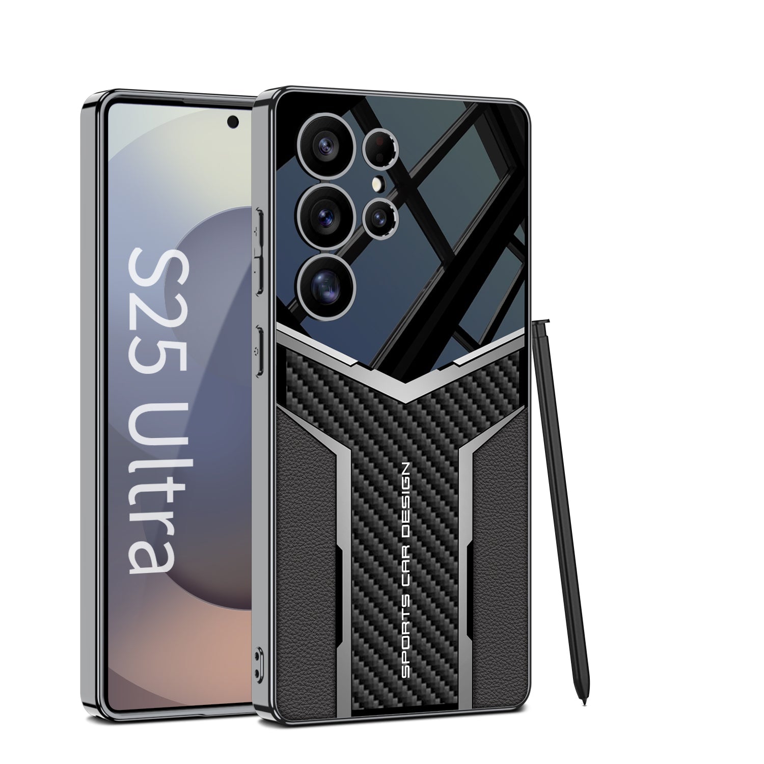 Million Cases Electroplated Futuristic Faux Leather Case - Samsung