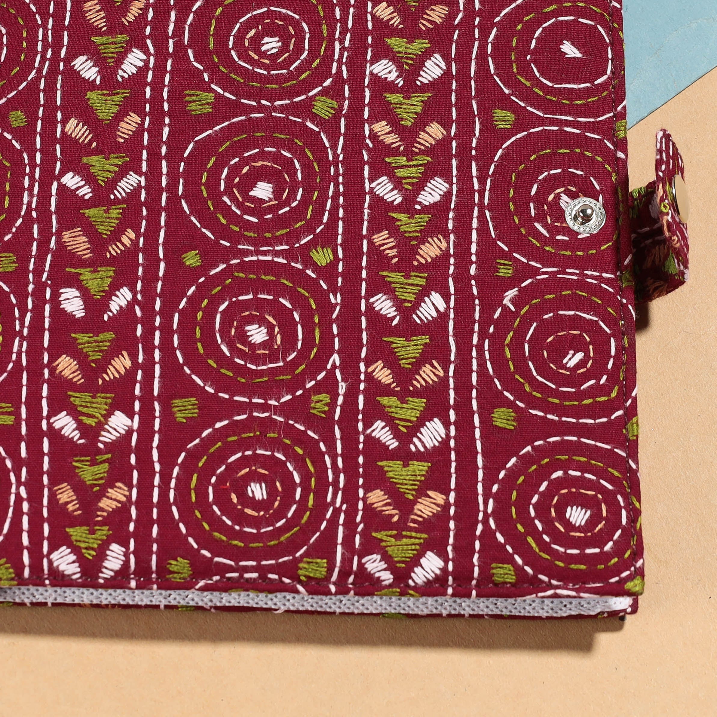 ASALKAAR Bengal Kantha Work Handcrafted Notepad (7 x 6 in) - view 2