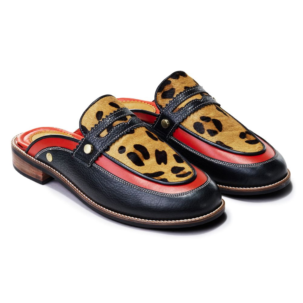 Banjaaran India Leopard Mule for Women (discontinued)