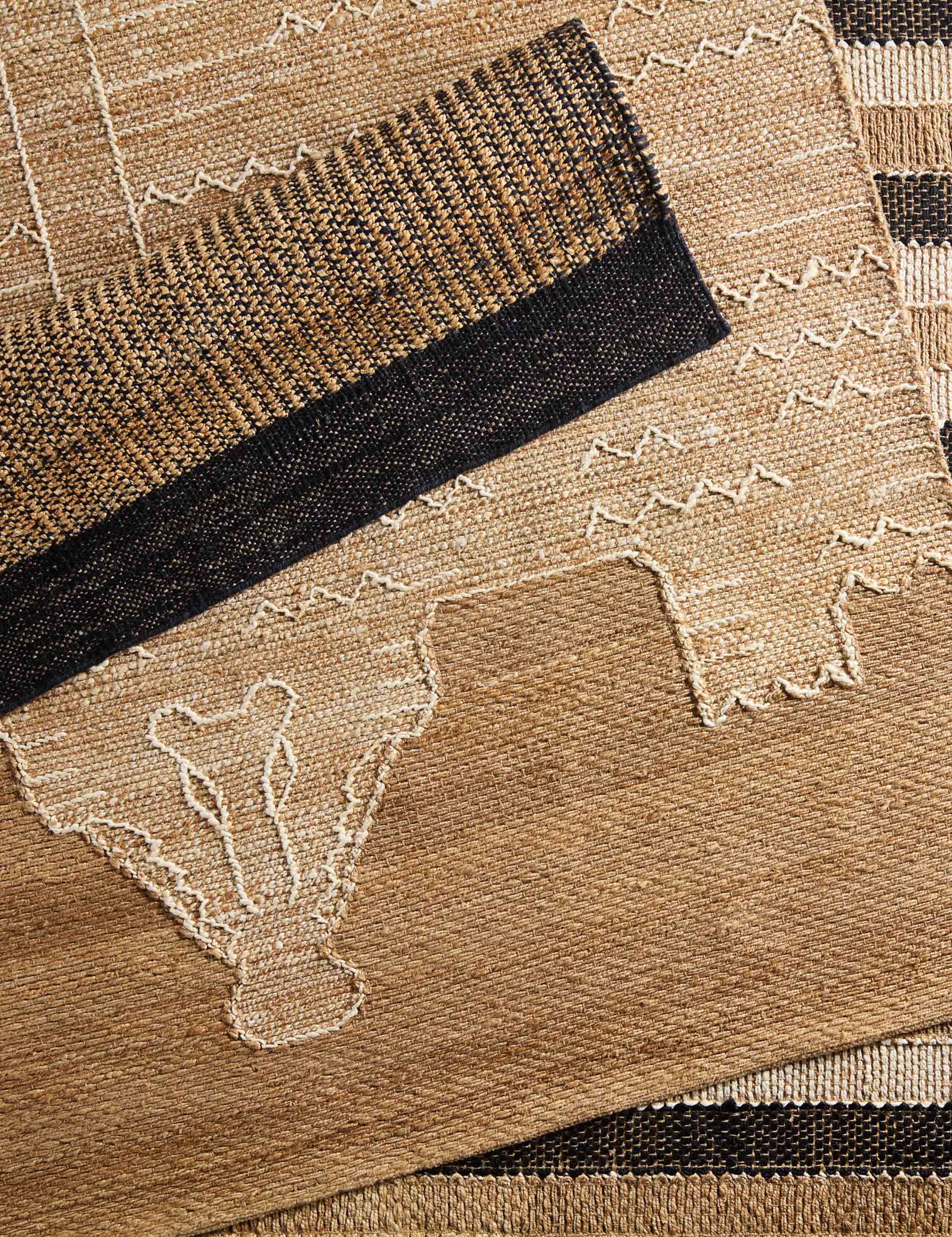 Lulu and Georgia Bushra Handwoven Jute Rug – Tan and Beige - view 7