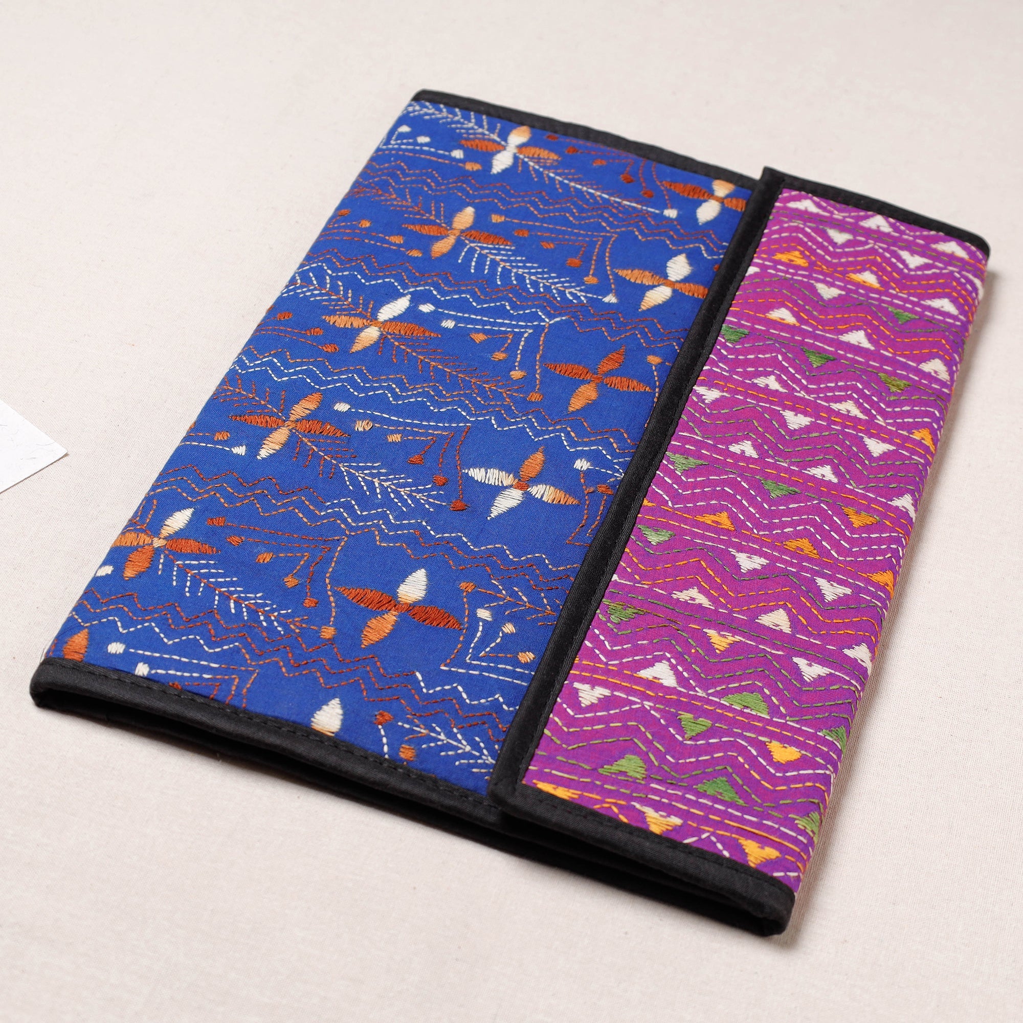 ASALKAAR Bengal Kantha Work Handcrafted File Folder - view 2