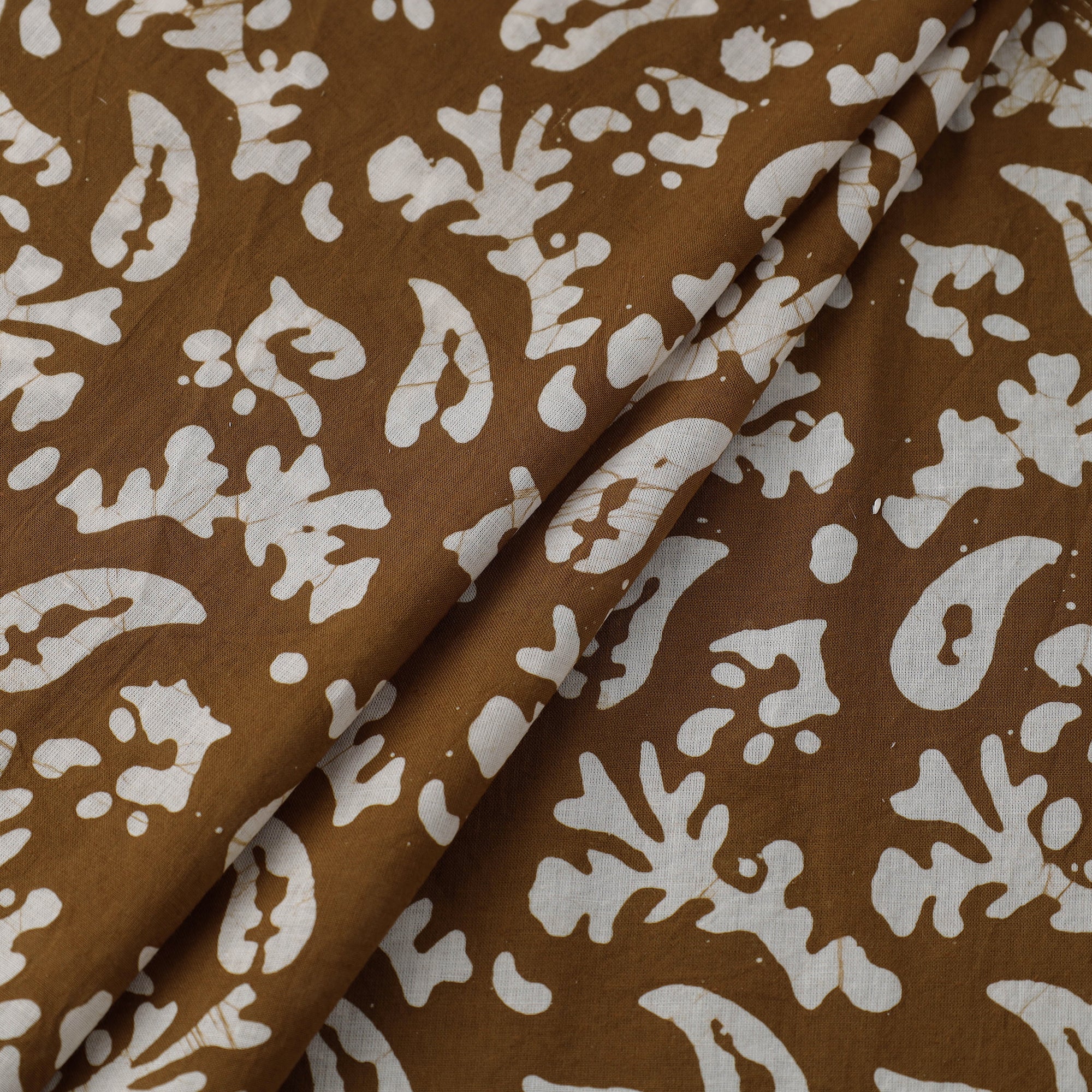 BATIK BY MD. SHARIFF Brown - Hand Printed Cotton Batik Fabric 09 - view 2