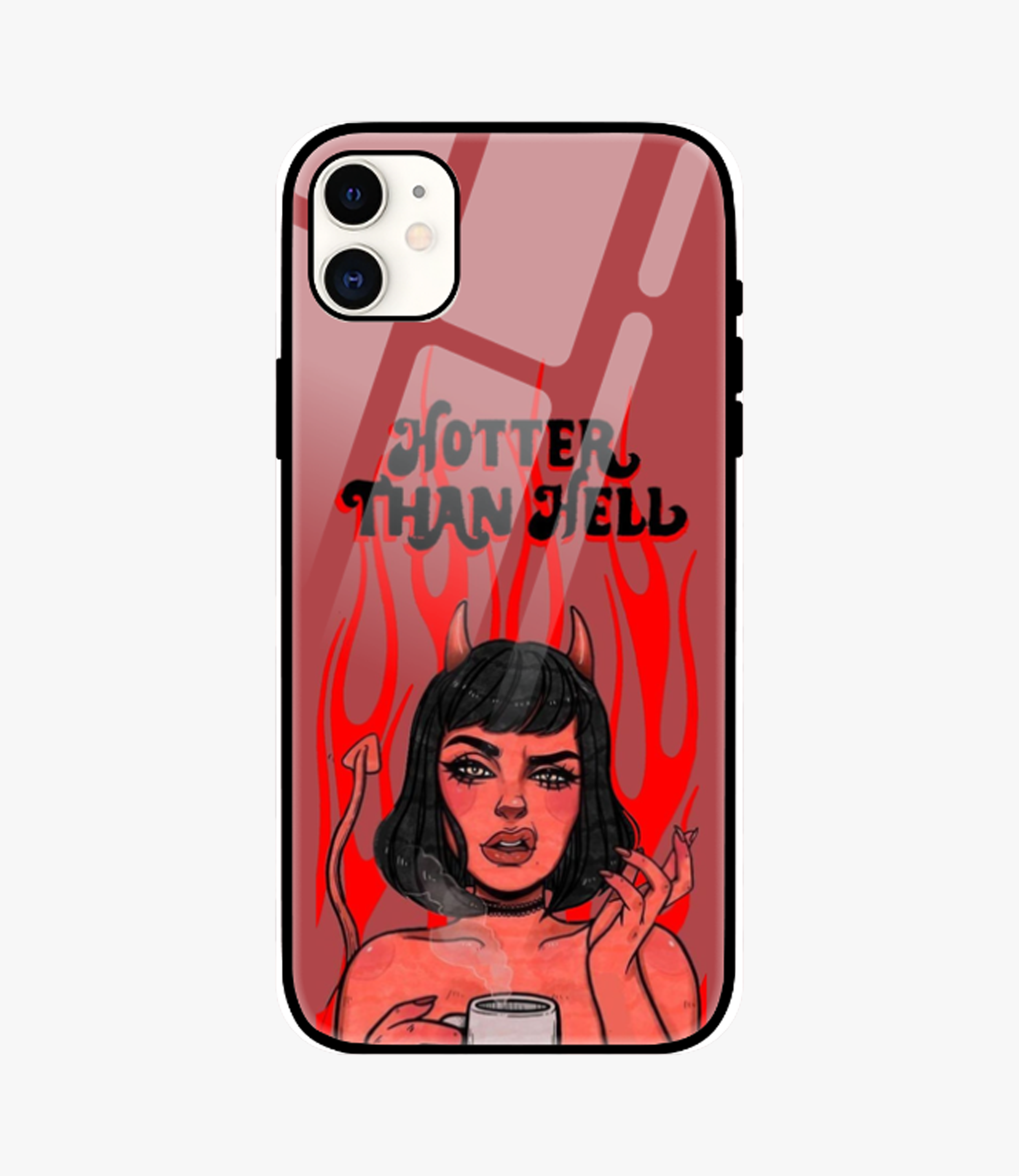 The Case Company Hotter Than Hell Glass Case for iPhone 11