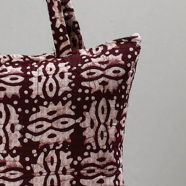 ITOKRI CRAFTS INITIATIVE Brown - Handcrafted Batik Printed Cotton Hand Bag 21 - view 2