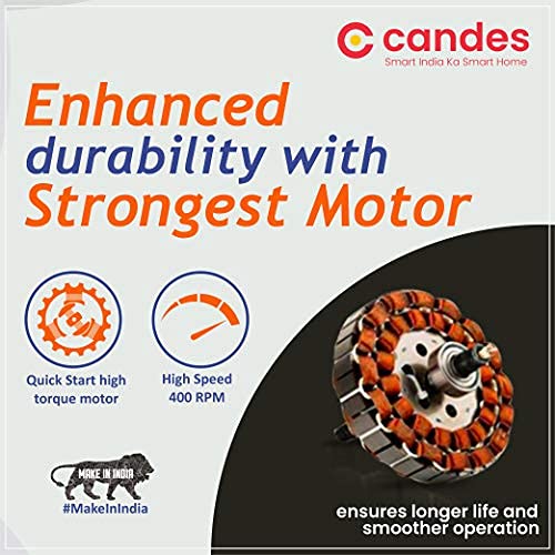 Candes Getz 1200mm/48 inch High Speed Anti-dust Decorative 3 Star Rated Ceiling Fan For Home 405 RPM with 2 Yrs Warranty (Pack of 1, Coffee Brown) - view 5