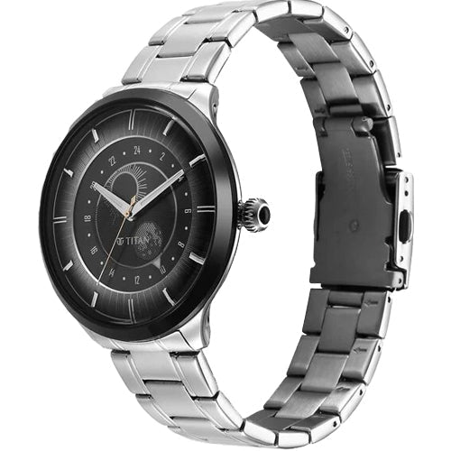 Titan Luna Sun Moon Phase in Frost Grey - Stellar Edition 43mm 10028KM02 - view 2