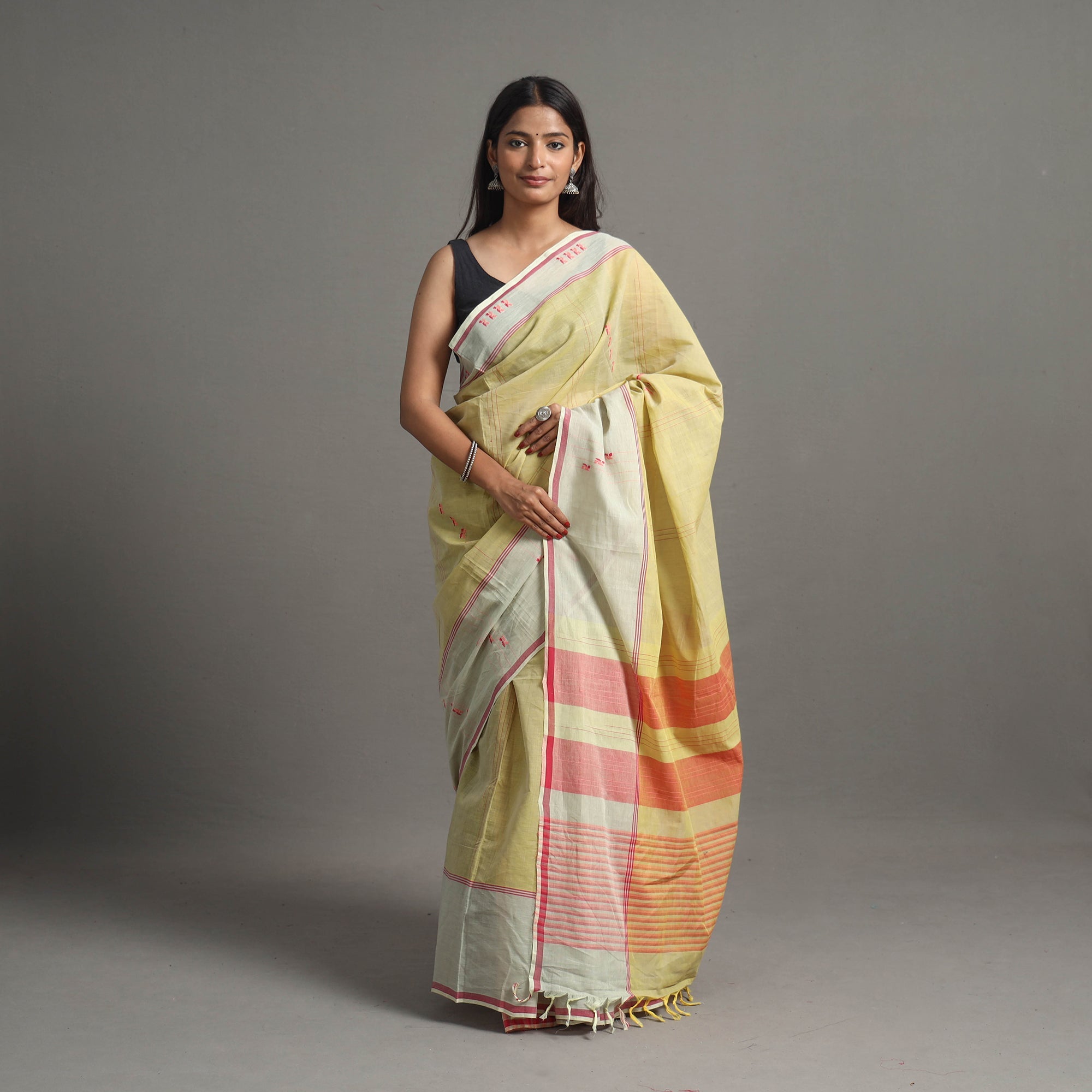 CHITRIKA Tikali Buta Cotton Handloom Saree 115