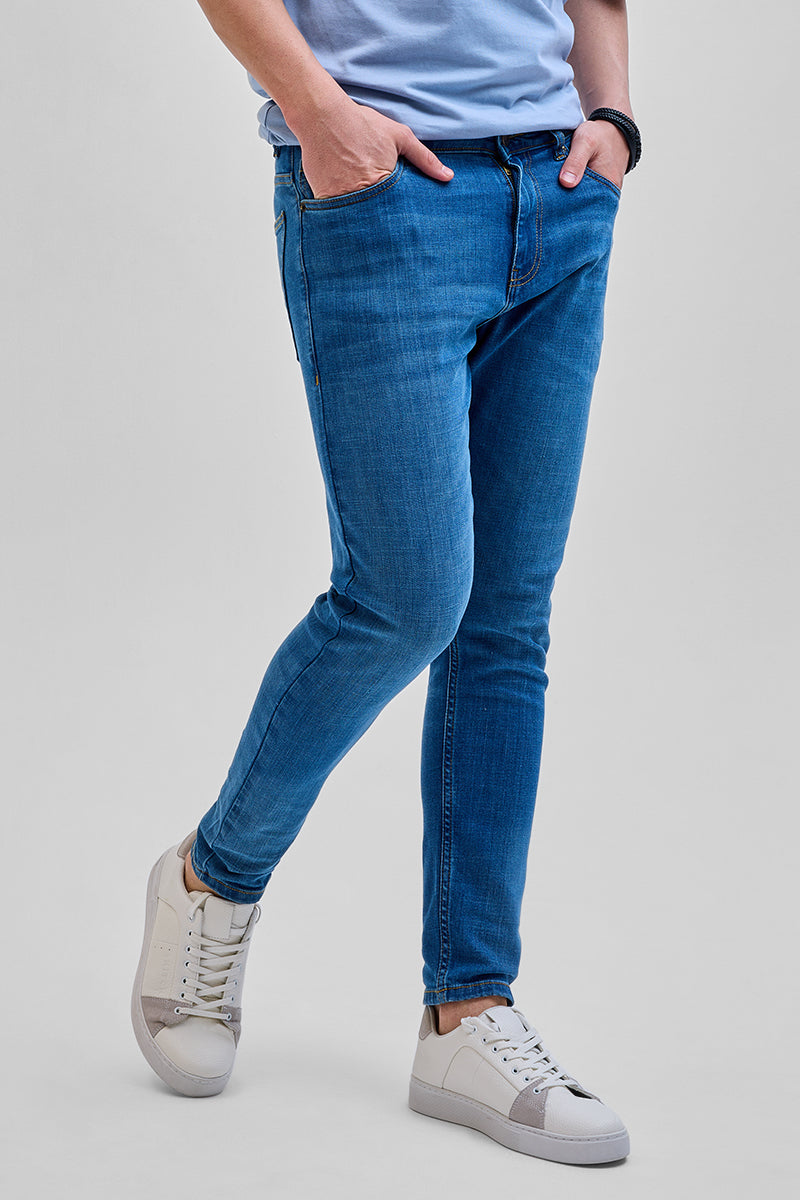 SNITCH Dark Blue Skinny Fit Jeans