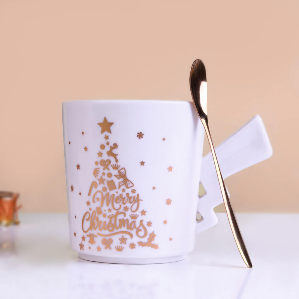 Kush Trading Christmas Mug with Spoon - Set of 2 - view 3