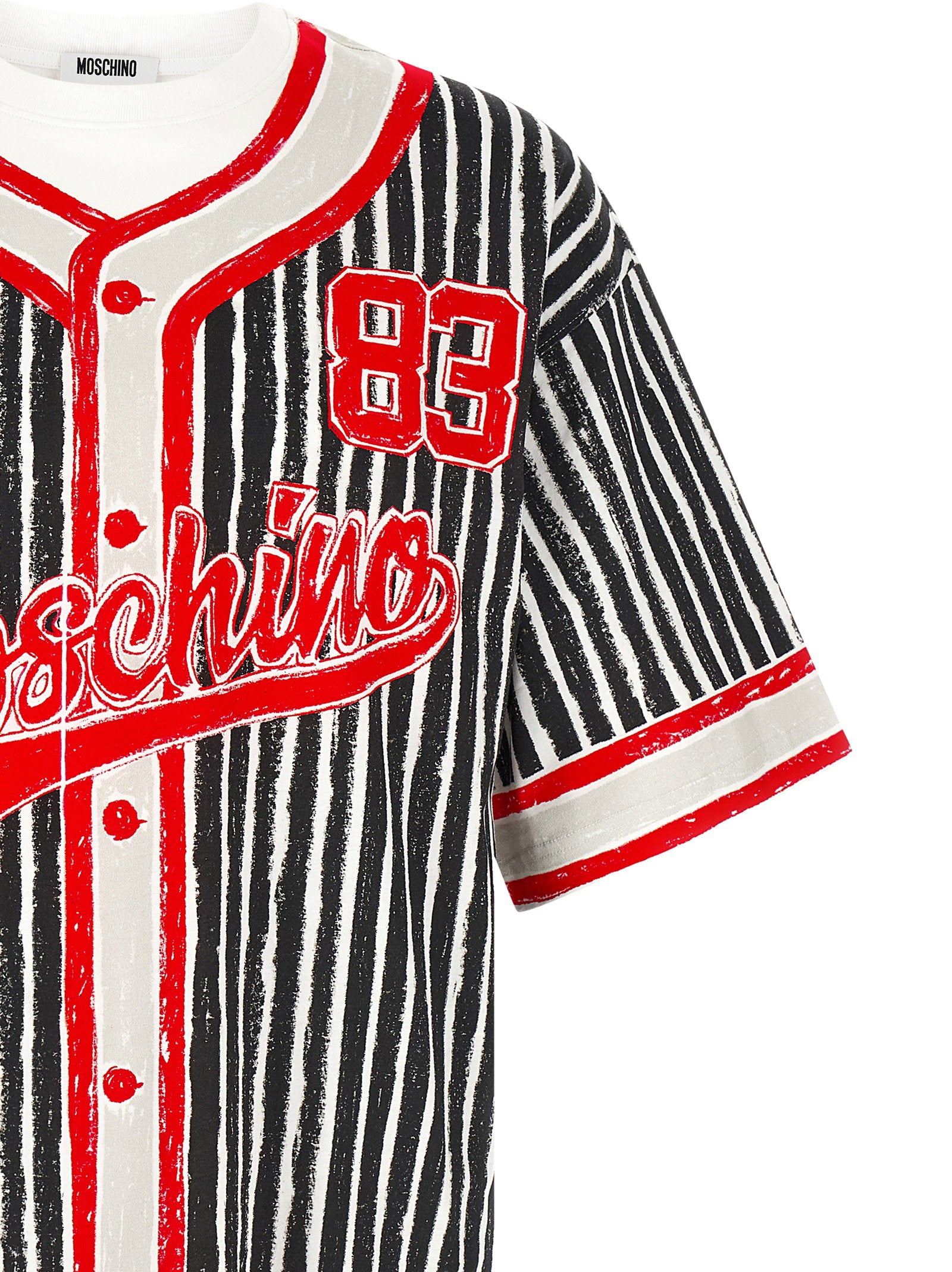 Moschino Trompe-lœil Print T-shirt – 100% cotton - view 3