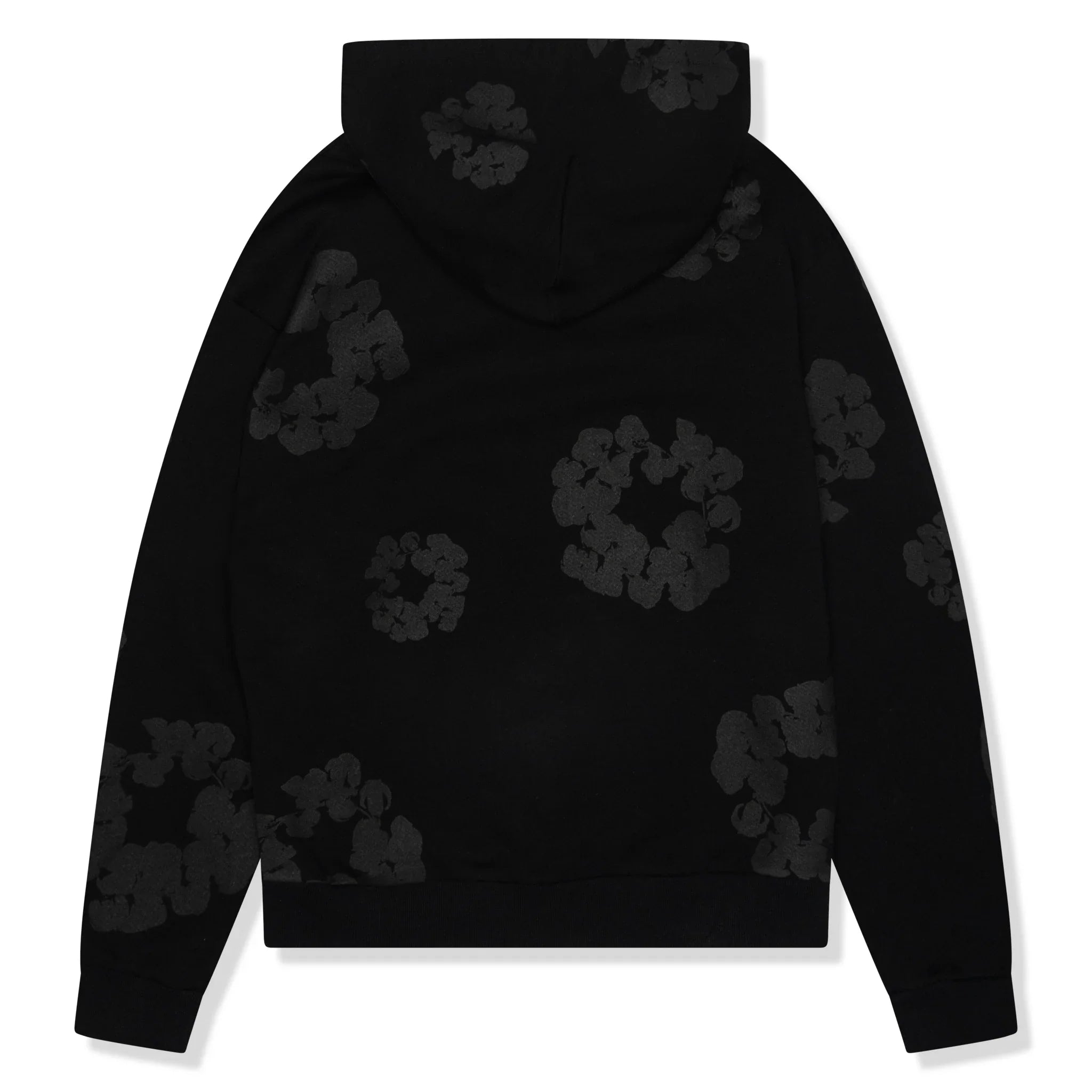 Denim Tears Cotton Wreath Black Monochrome Hoodie - view 2