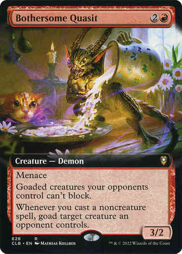 Bothersome quasit 628 – Magic Bothersome Quasit [628] [Extended Art] [Commander Legends: Battle for Baldur's Gate] [Non-Foil]