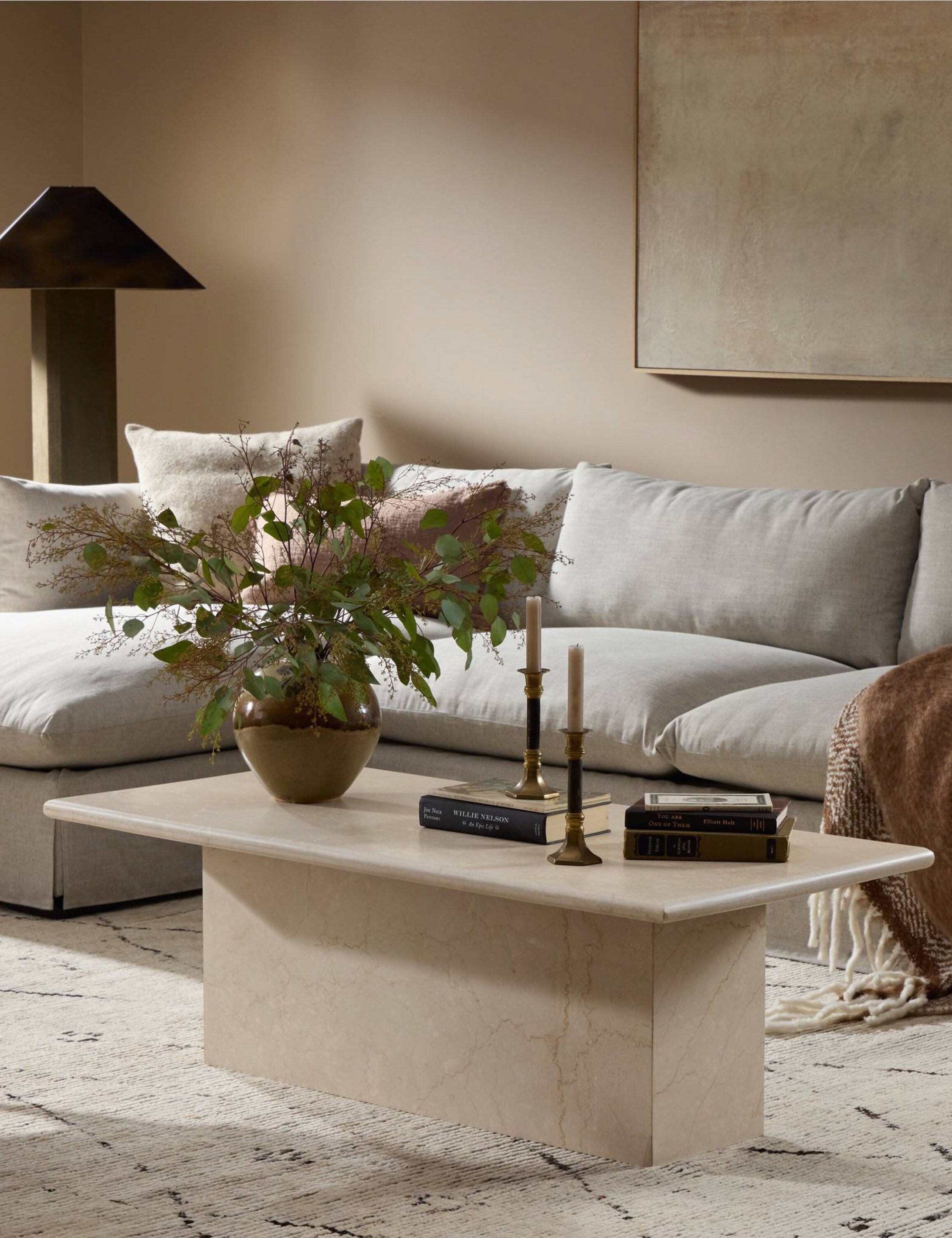 Lulu and Georgia Open Box: Leonel Coffee Table, Cream Marble - view 4
