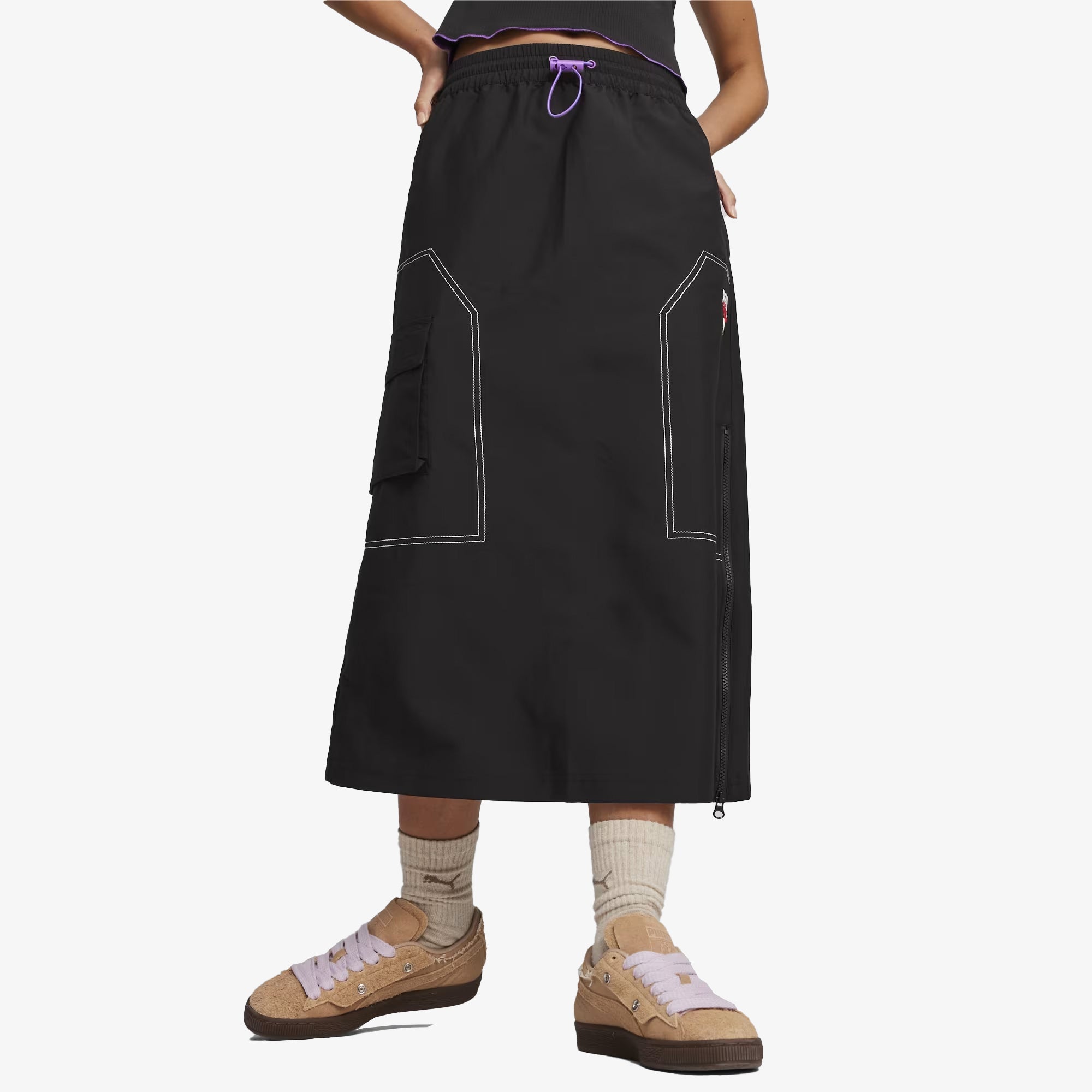 Puma | X-GIRL MIDI SKIRT { BLACK