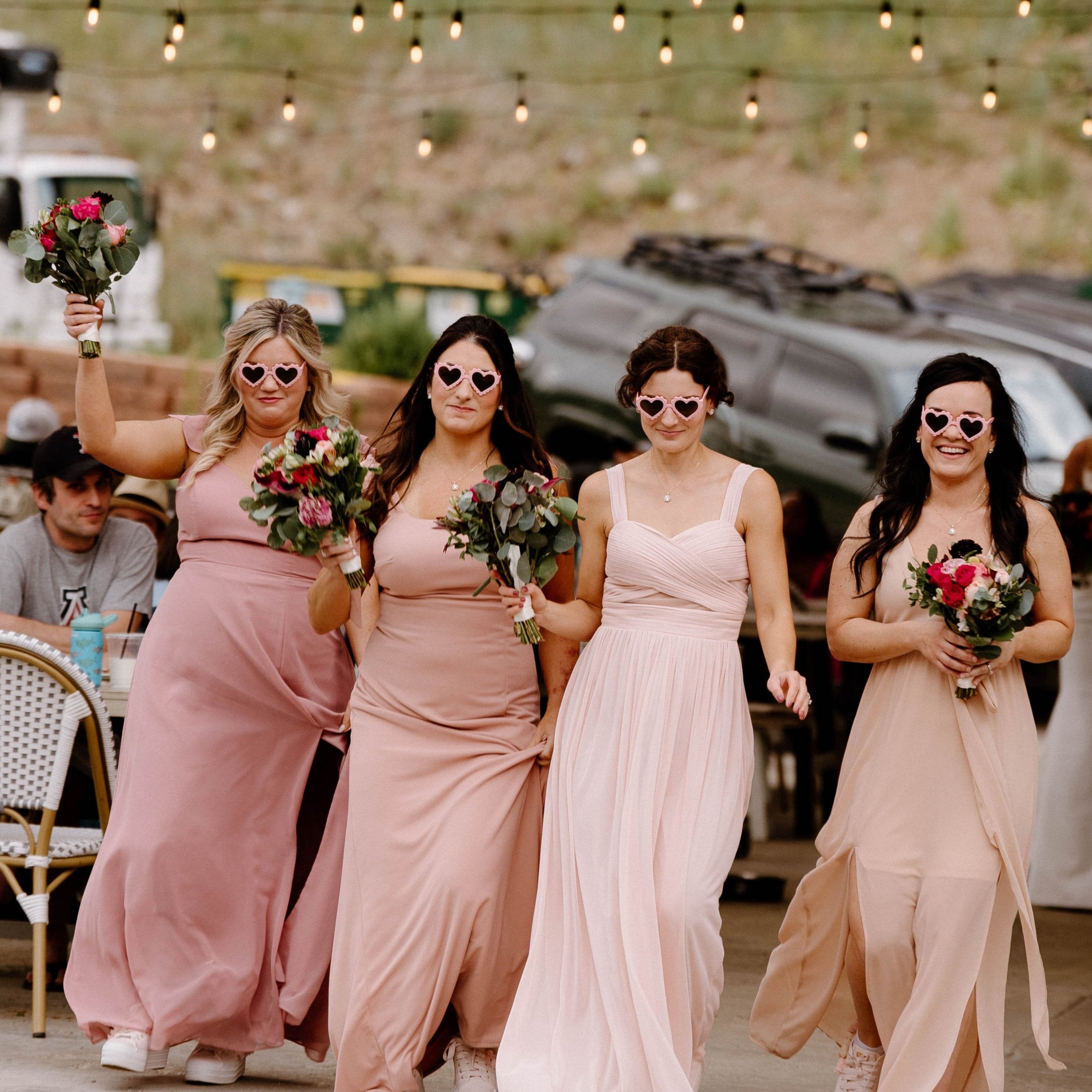 fiftyflowers.com Romantic Burgundy and Pink Forest Wedding - view 2