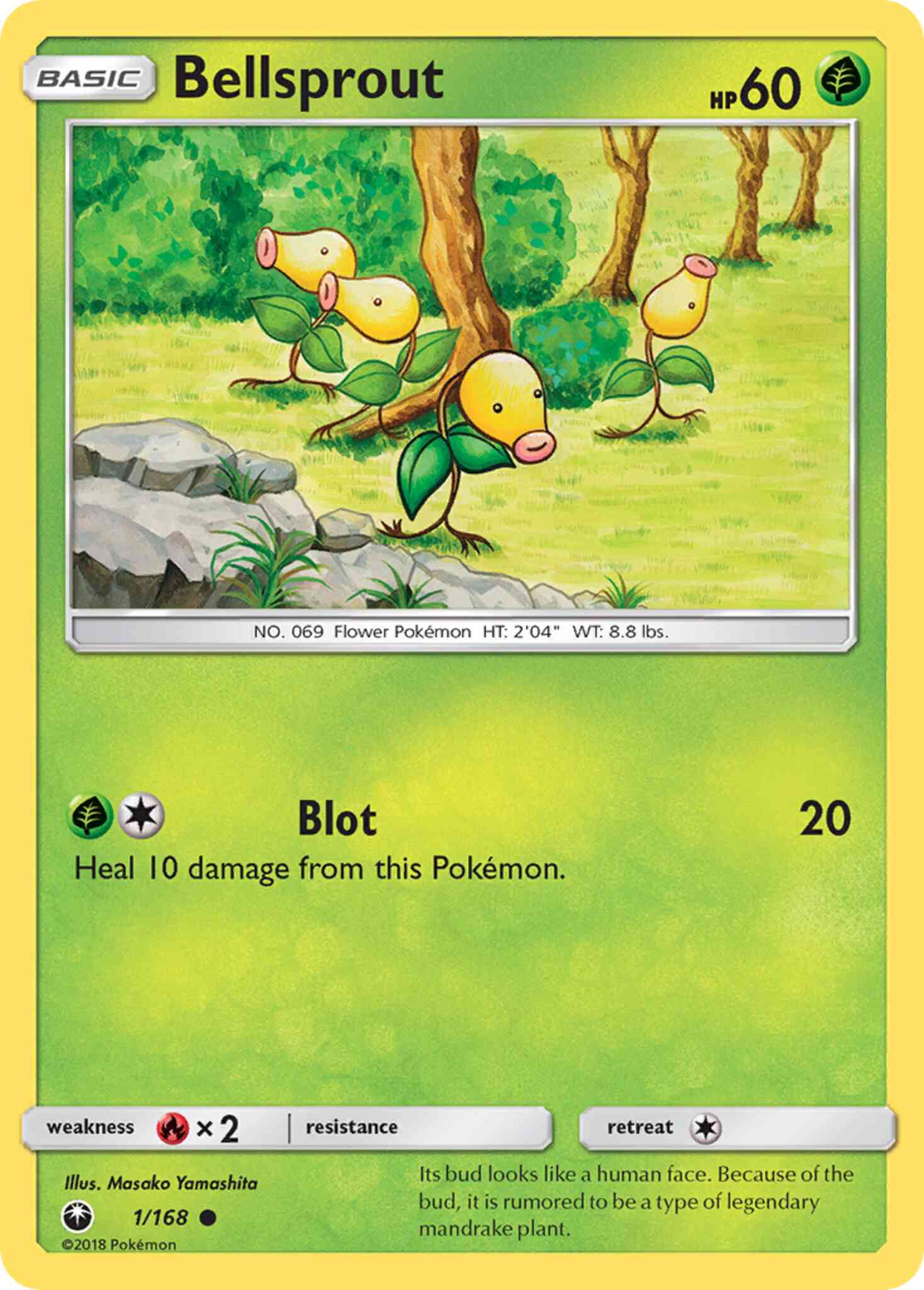 Common sm7-1 non-holo – Pokémon Bellsprout - 1/168 - Common [sm7-1] [Non-Holo]