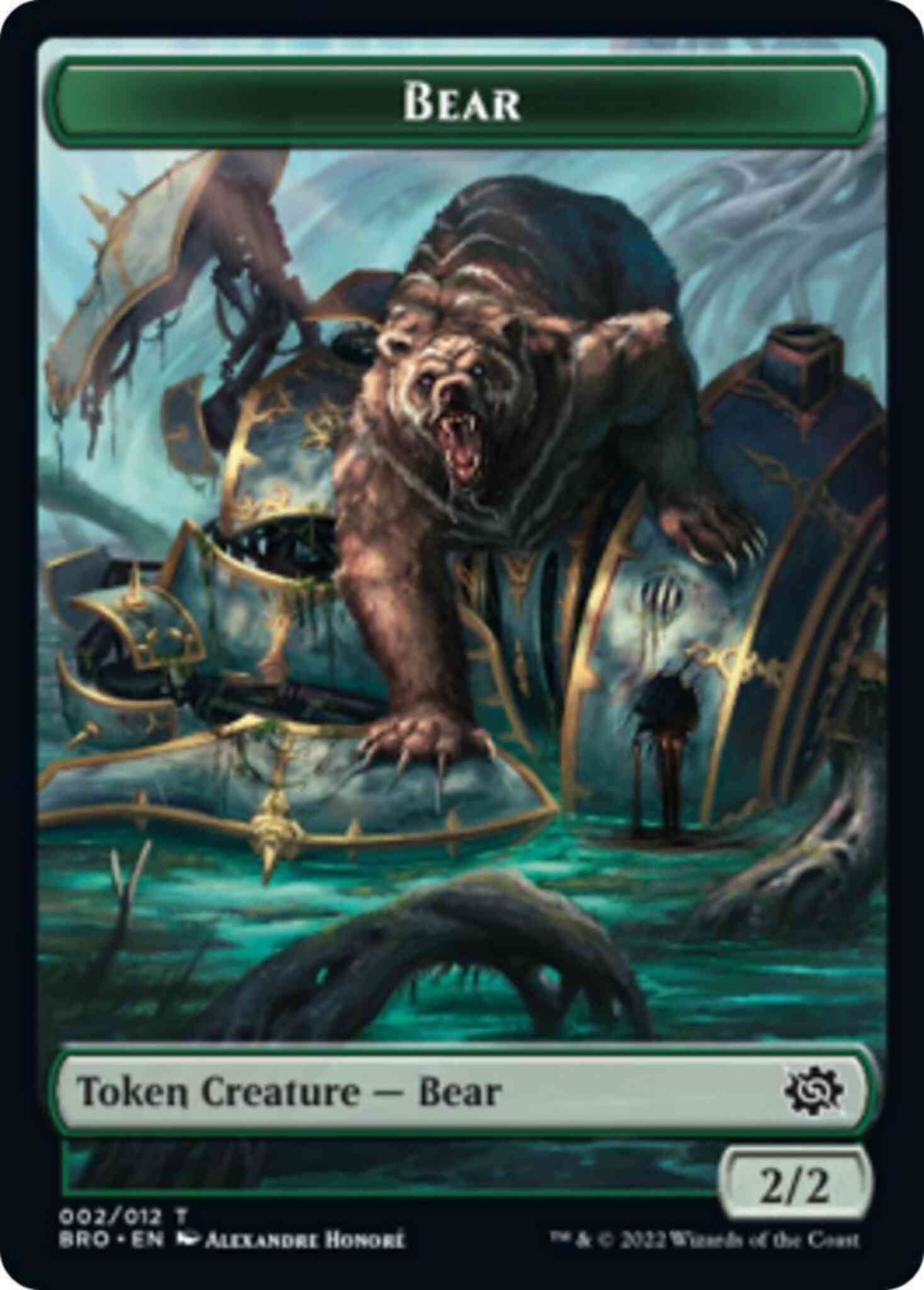 Bear token 02 – Magic Bear Token [02] [The Brothers' War: Tokens] [Non-Foil]