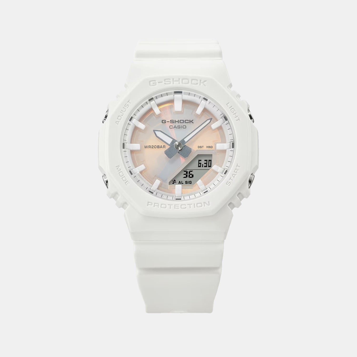 Casio G-Shock Women Quartz Multi-Color Dial Analog-Digital Resin Watch GMA-P2100PC-7A G1740