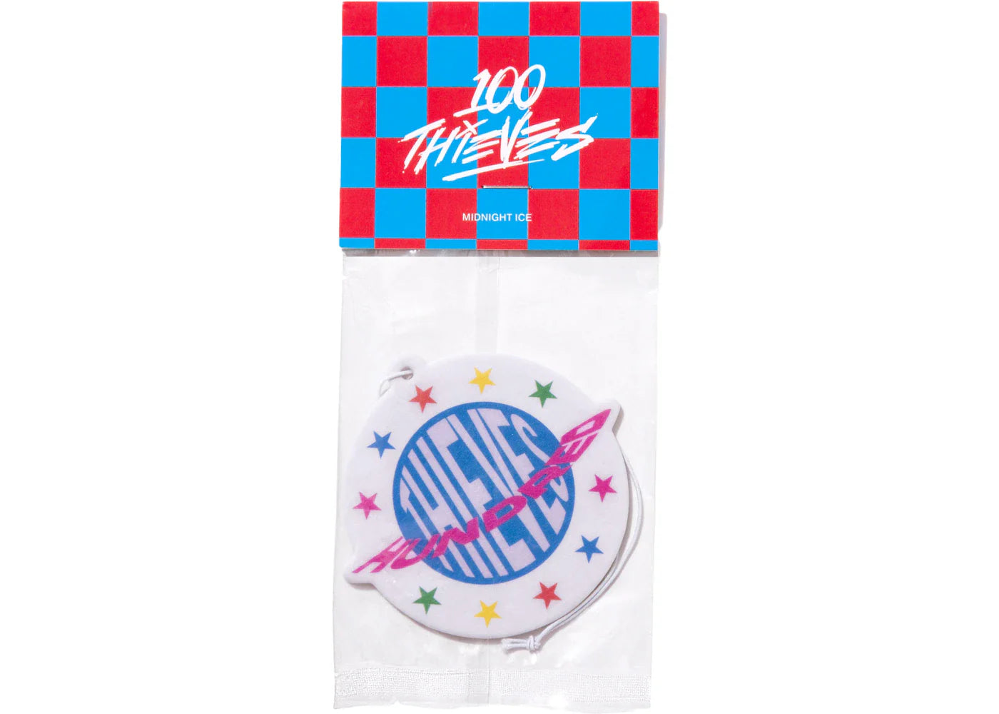 100 Thieves Checkered Air Freshener White