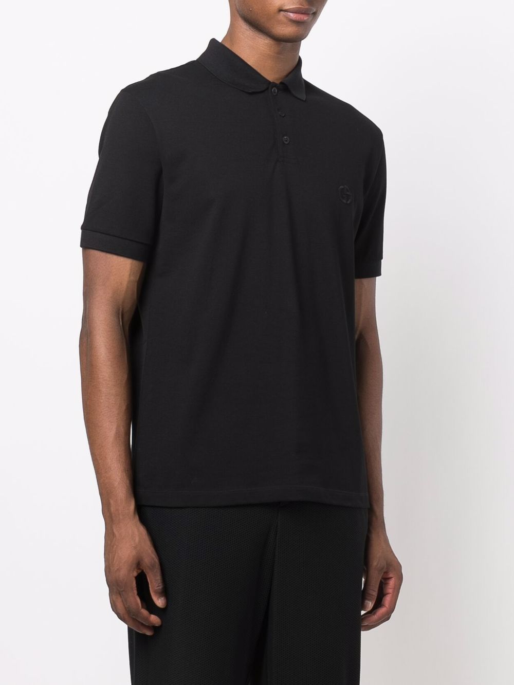 Giorgio Armani Piqeut cotton polo shirt – Cotton 97% Elastane 3% - view 2