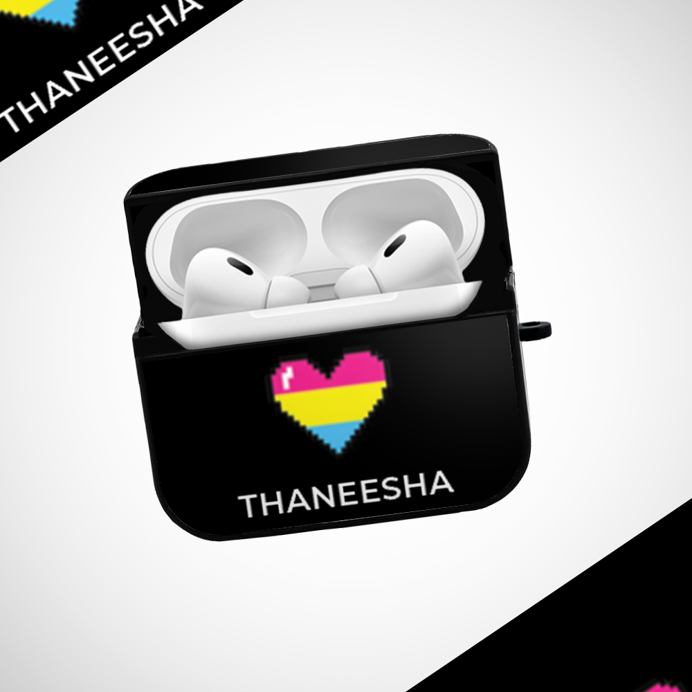 Cover It Up Pride Heart Custom Glass Airpods Pro Case Covers - view 2