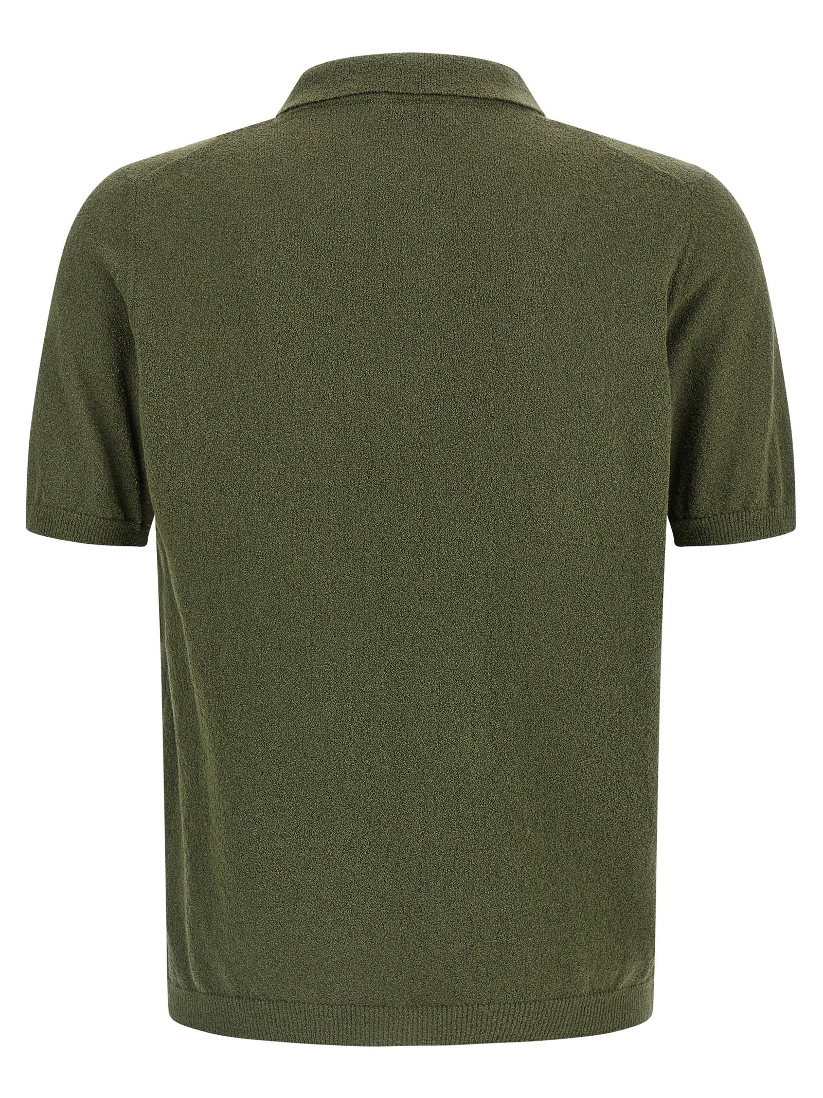 Roberto Collina Spongy Effect Polo Shirt – 70% cotton 30% polyamide - view 2