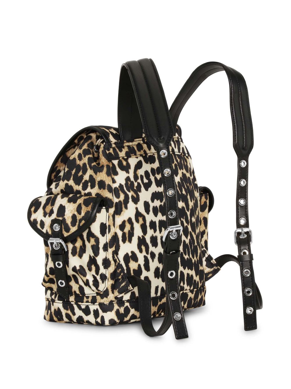 Ganni Leopard Small Nylon Bucky Backpack - view 2