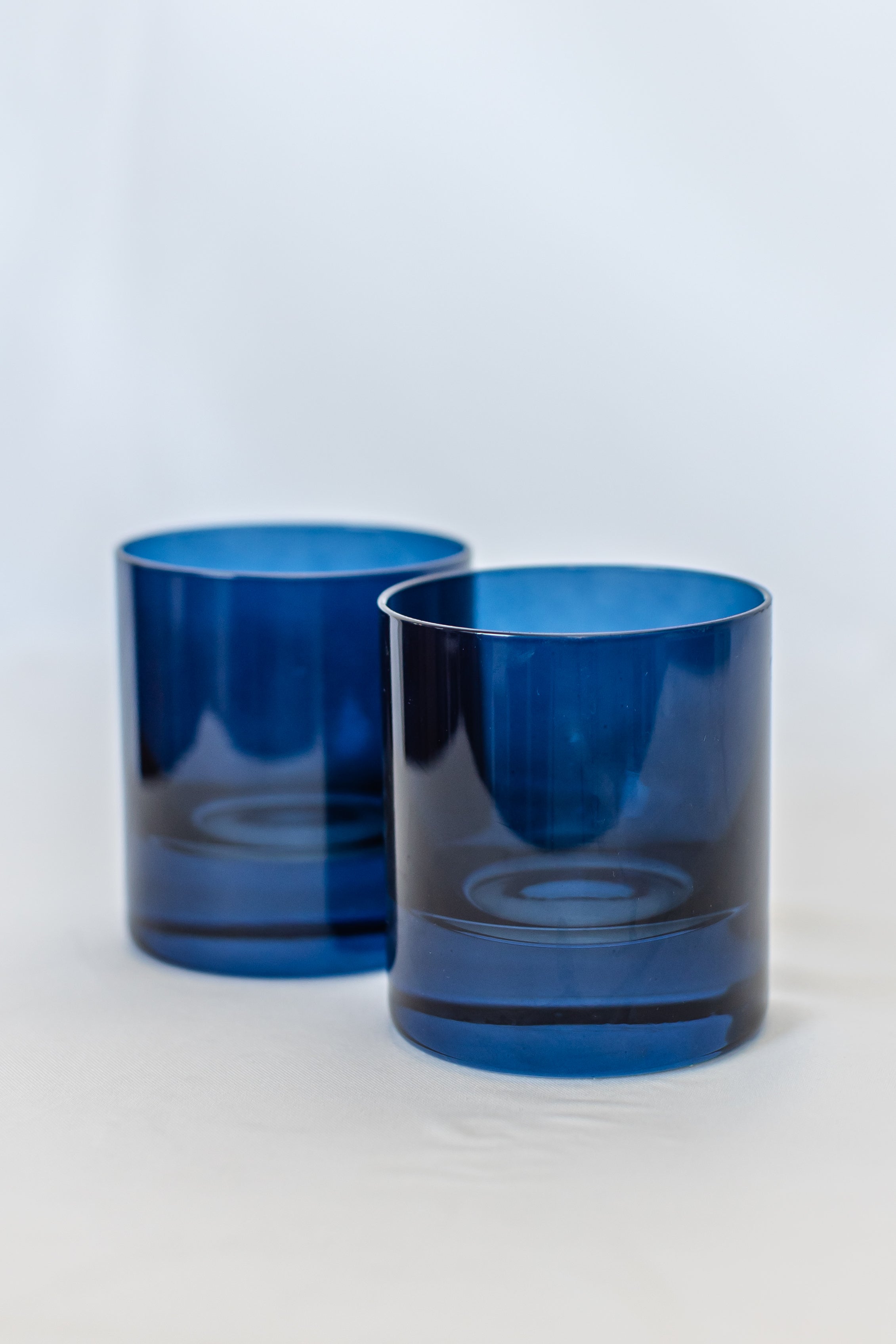 Estelle Colored Glass Estelle Colored Rocks Glass - Set of 2 {Midnight Blue}