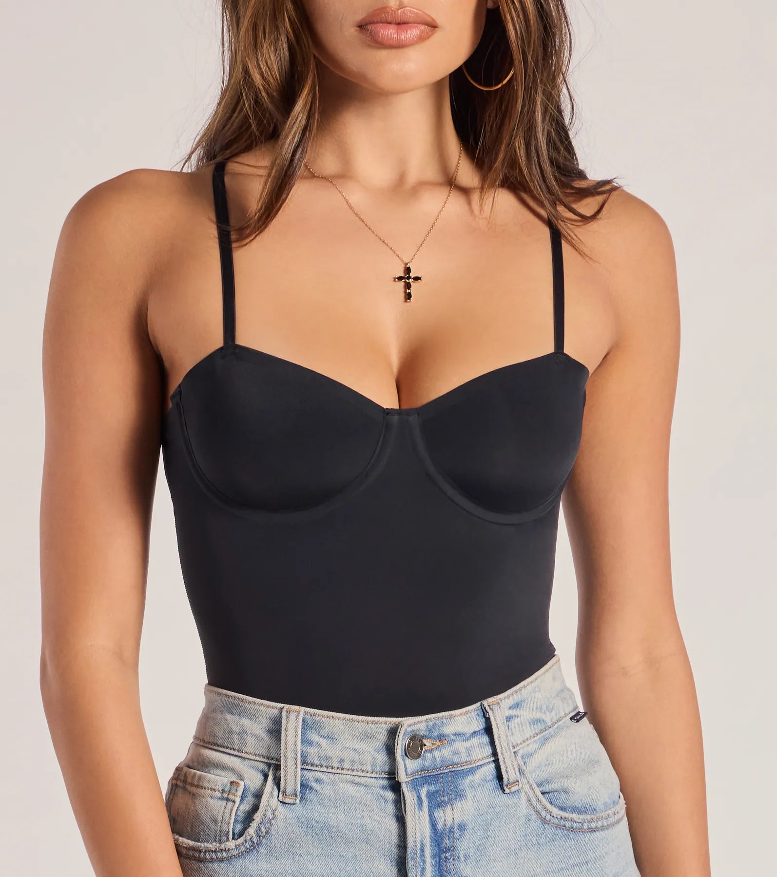 Windsor Sculpted Chic Shaper Bodysuit – BLACK - view 5