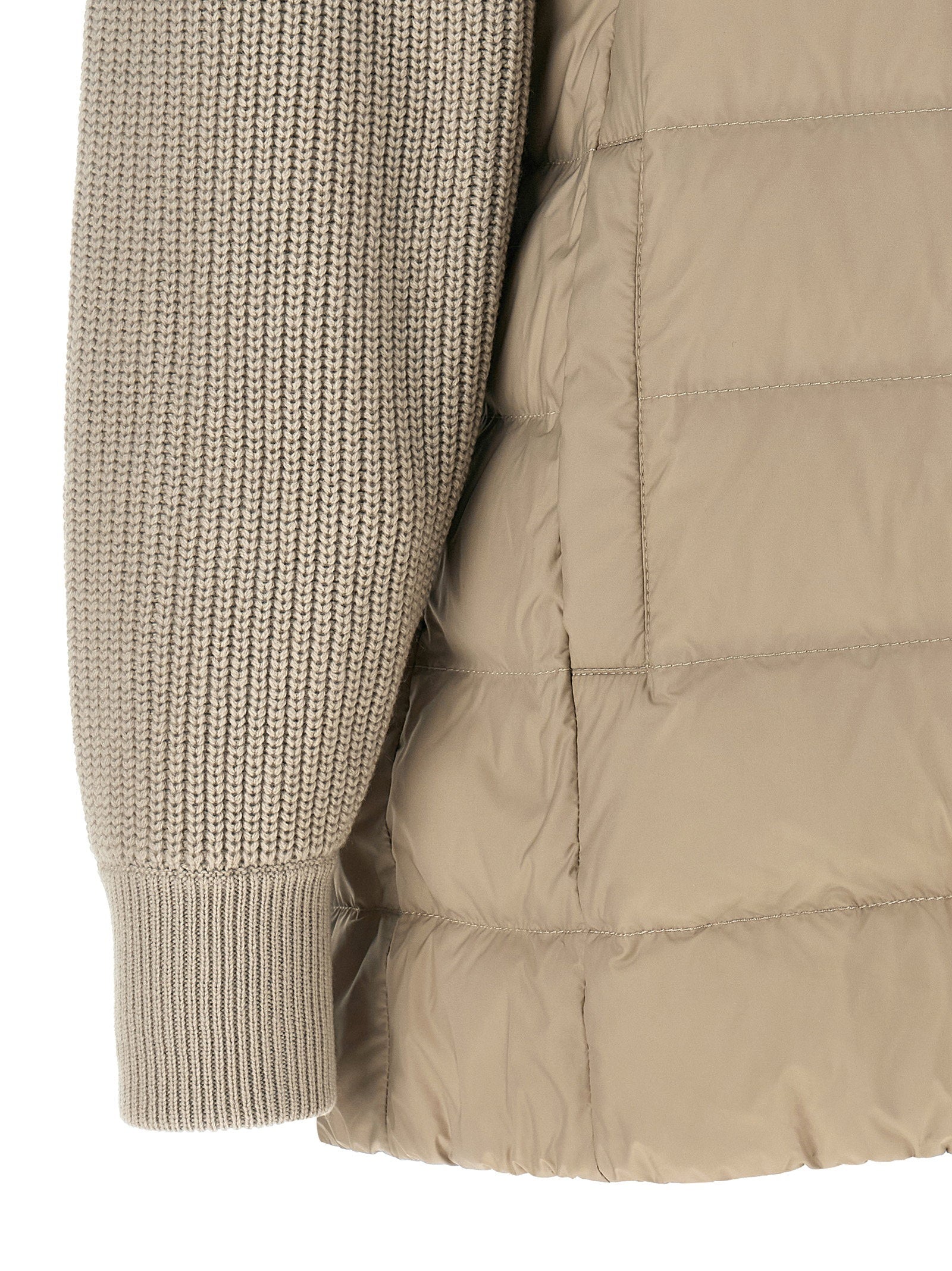 Brunello Cucinelli Shiny Zipper Pull Down Jacket - view 4