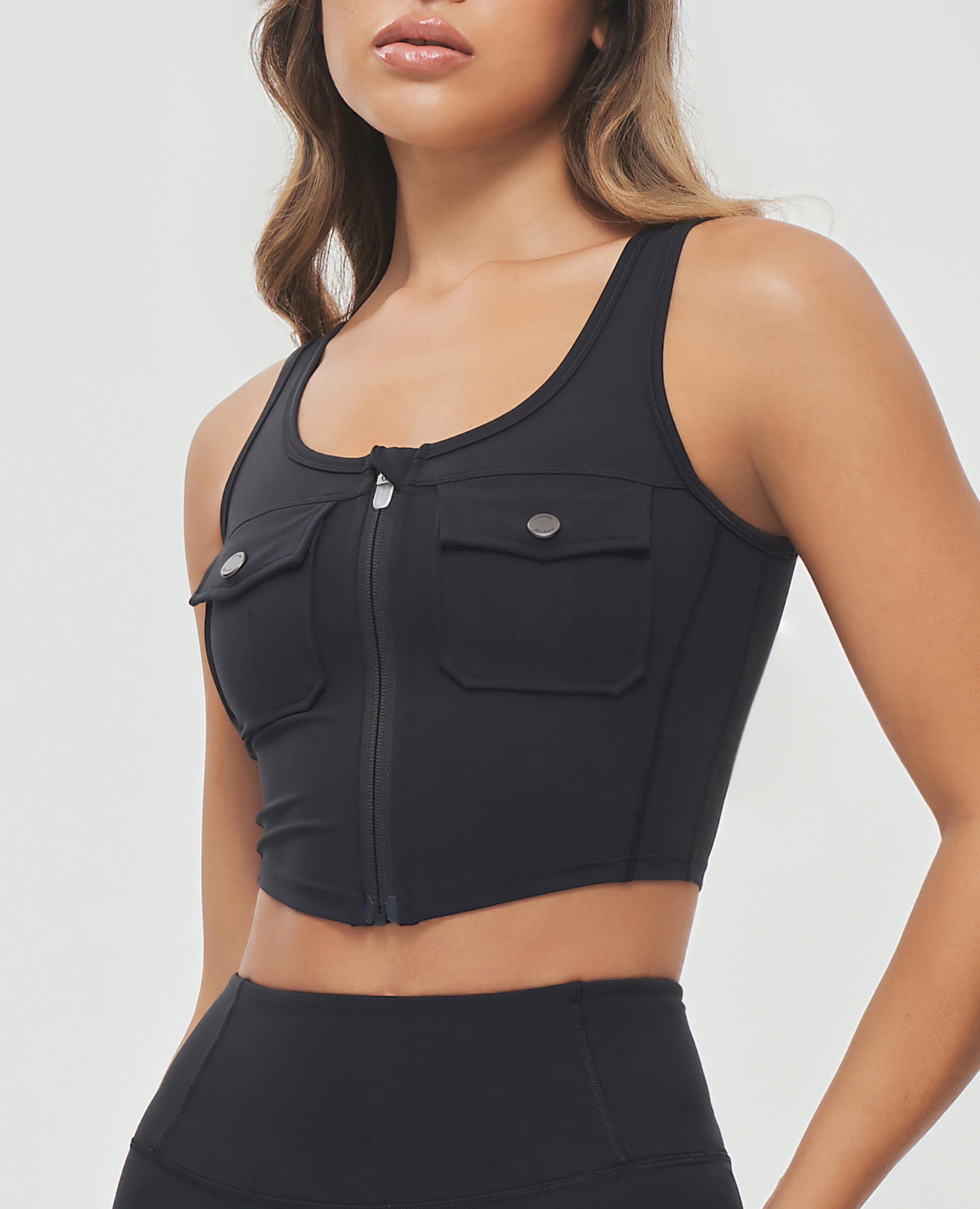 FIRM ABS Zip Front Cargo Tank - Black