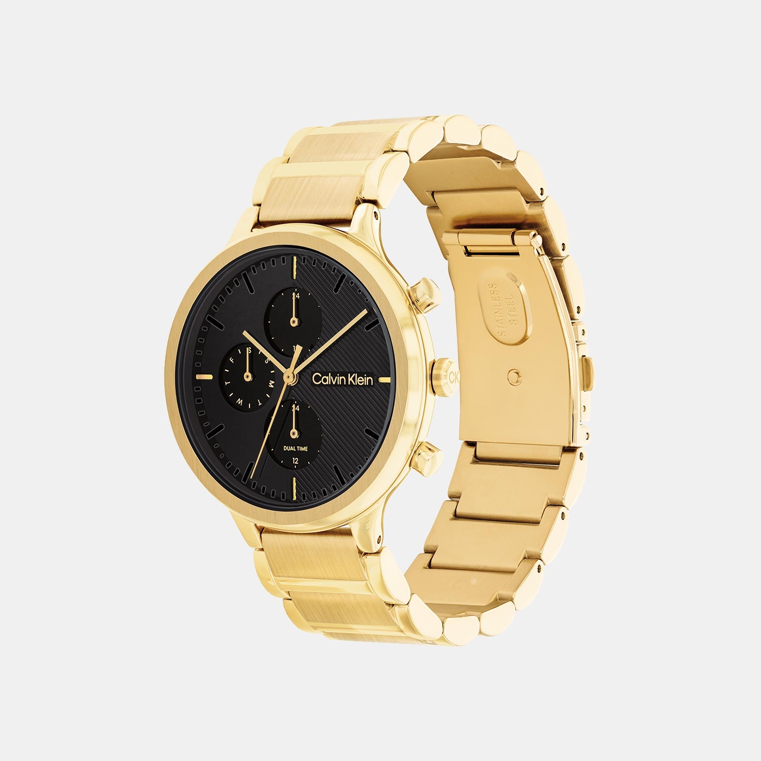 Calvin Klein Energize Women Quartz Black Dial Chronograph Stainless Steel Watch 25200240 - view 2