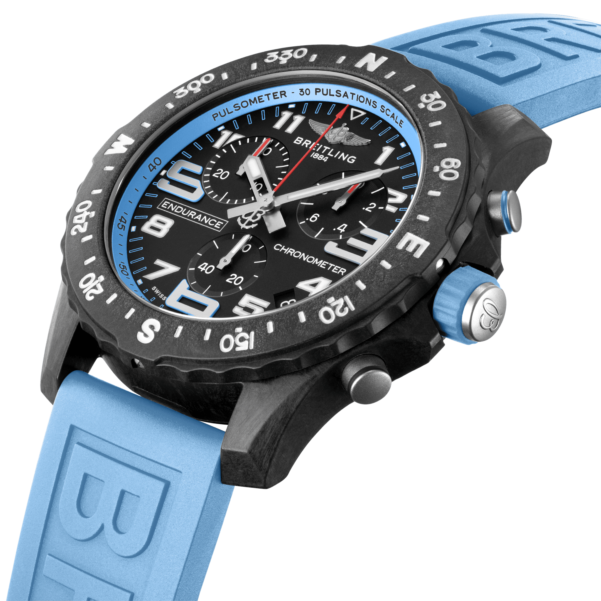 Breitling Professional Endurance Pro Blue Black Dial Men 44mm