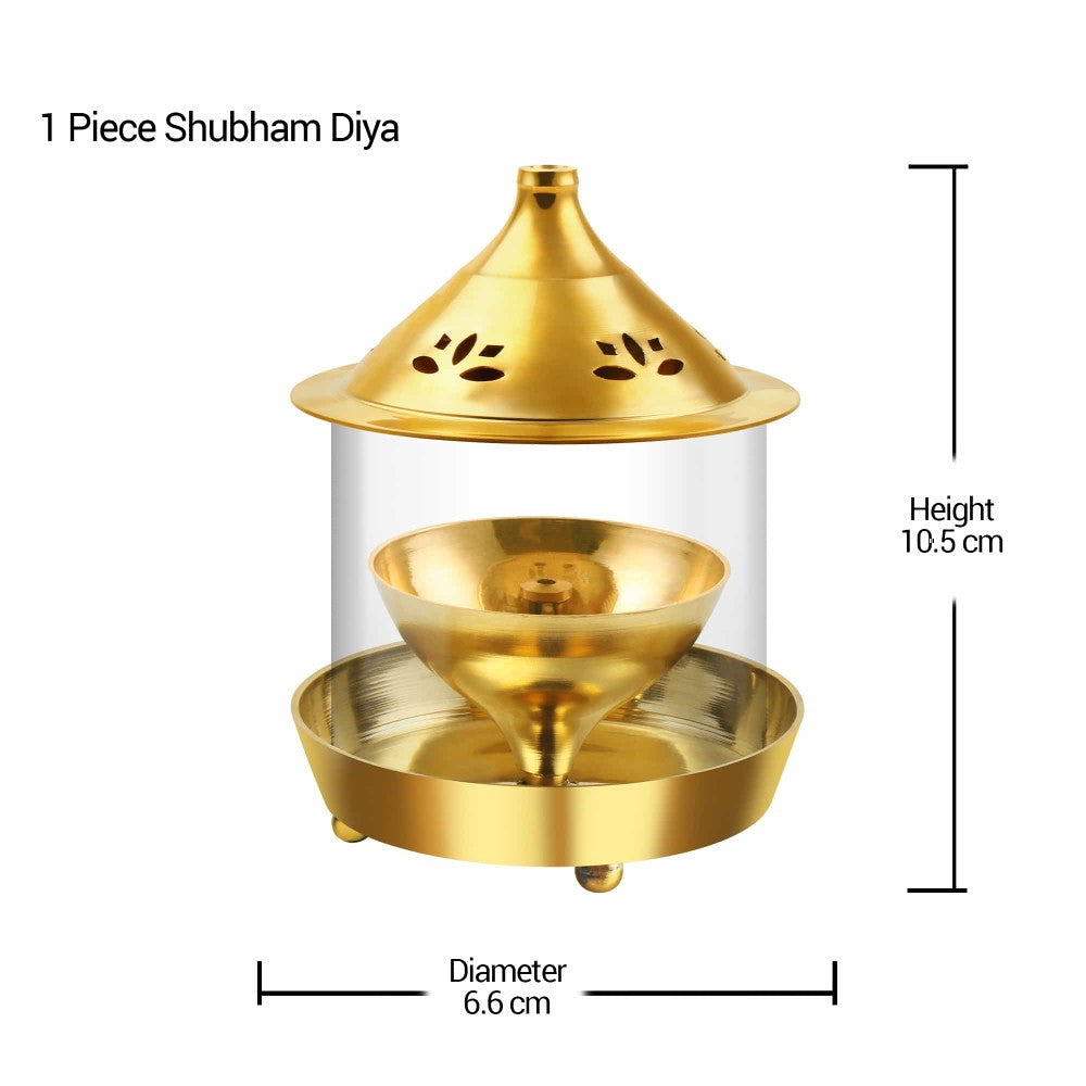 Shubham Diya (Treo by Milton) – Gold - view 6