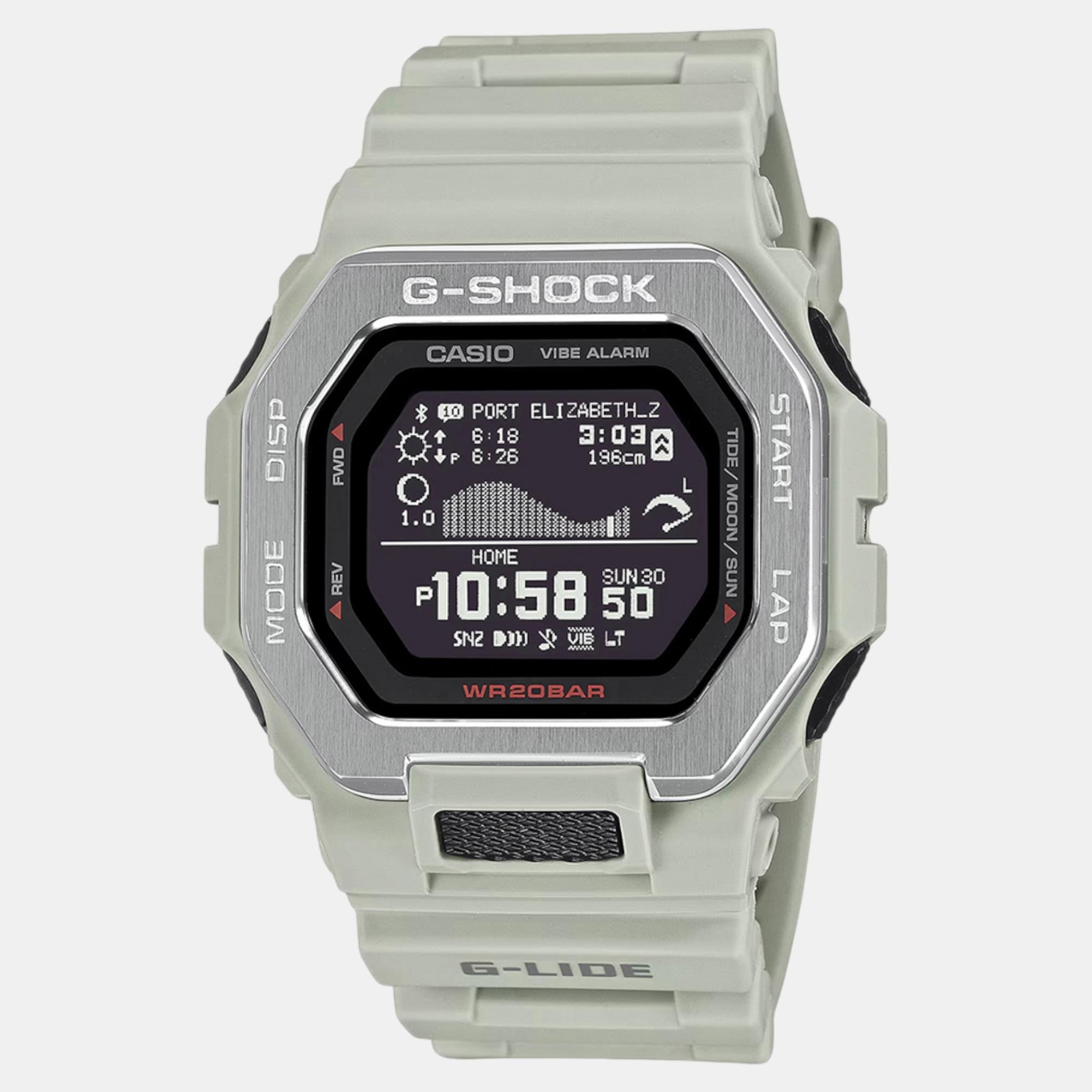 Casio G-Shock Men Quartz Grey Dial Digital Resin Watch G1567