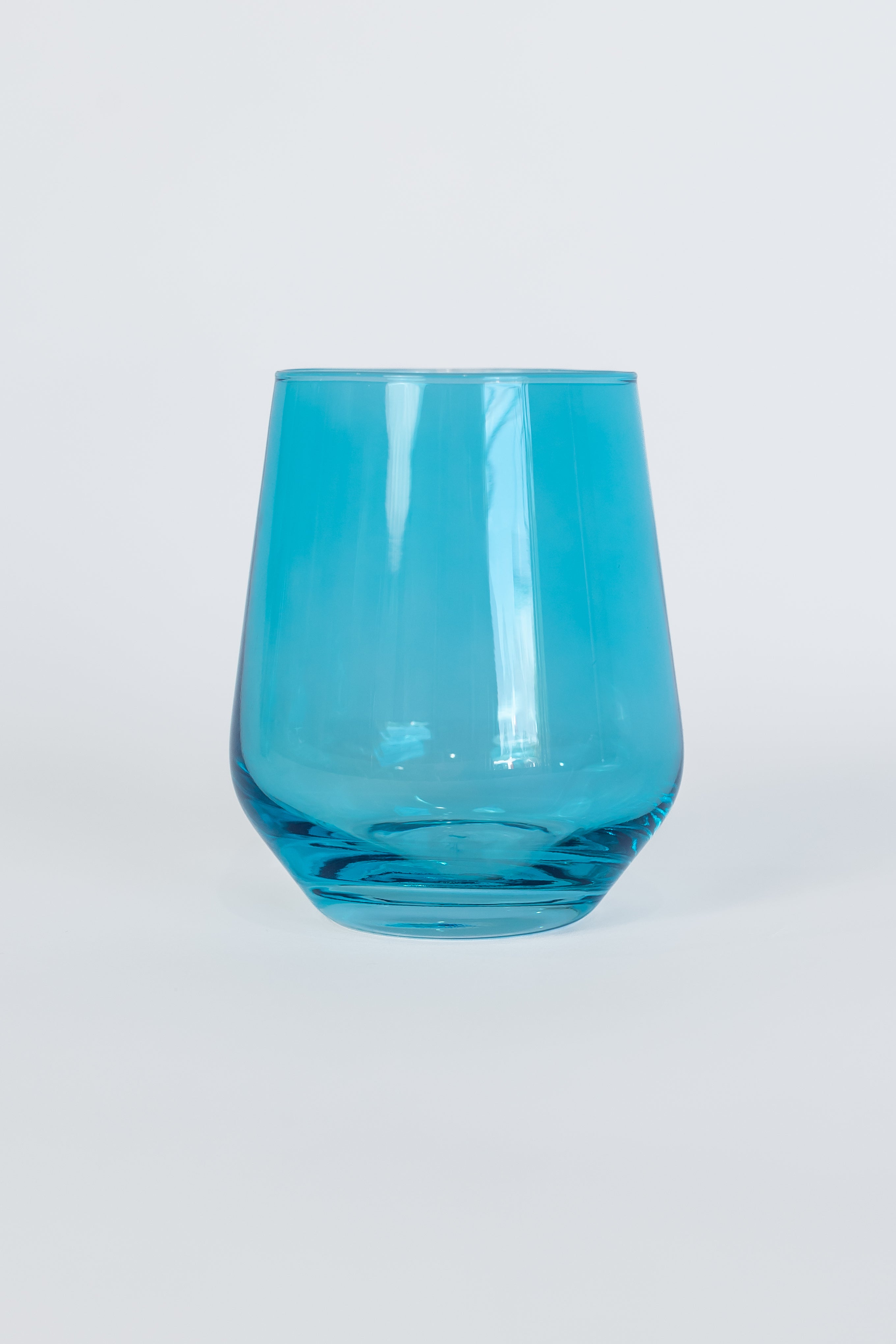 Estelle Colored Glass Estelle Colored Wine Stemless - Set of 2 {Ocean Blue} - view 3