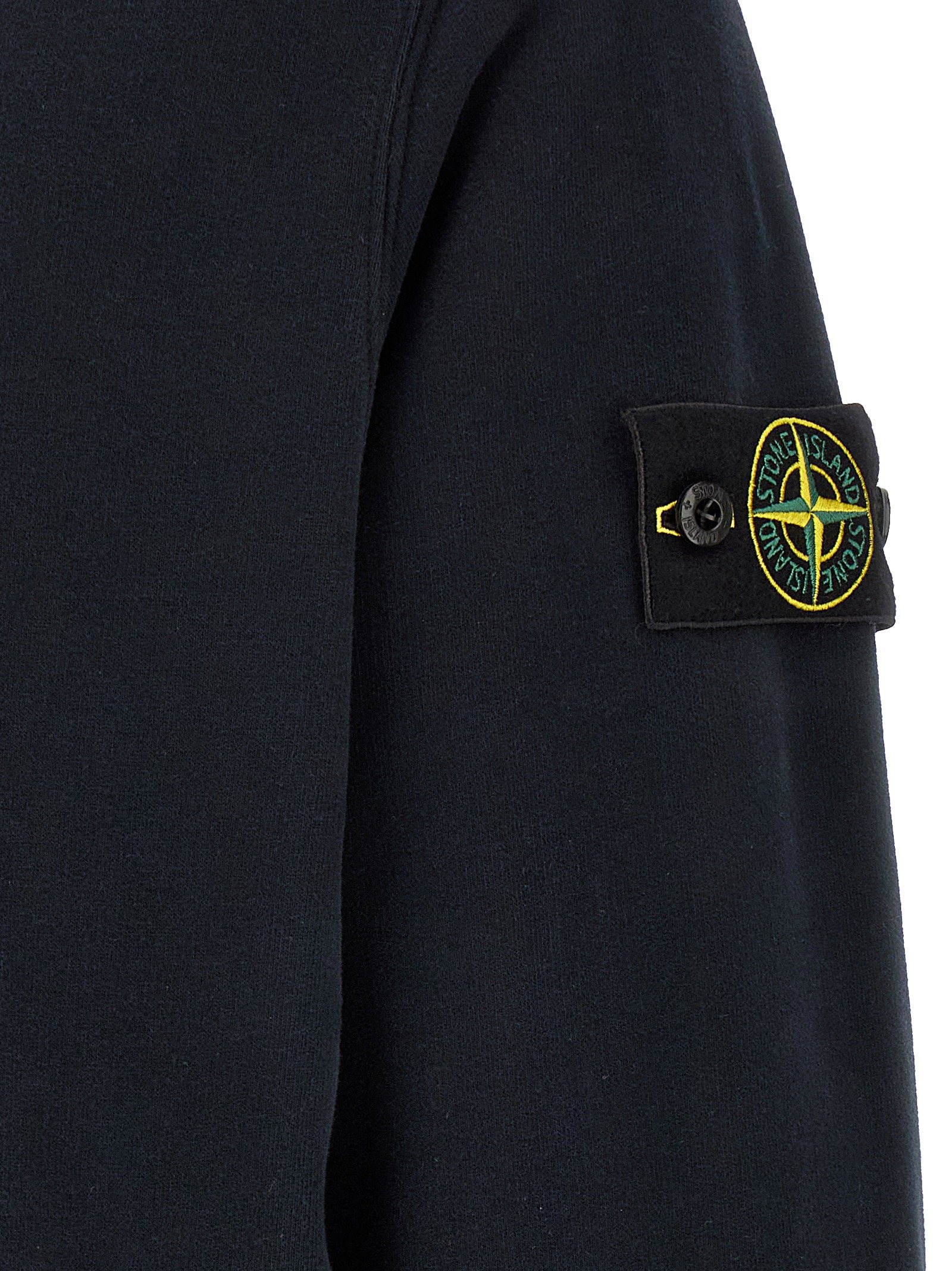Badge Stone Island Hoodie – 99% cotton, 1% elastane - view 4