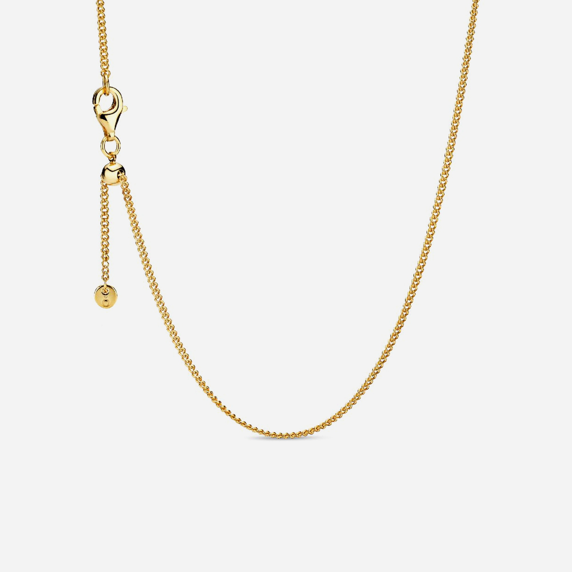Pandora Curb Chain Necklace Gold Plated