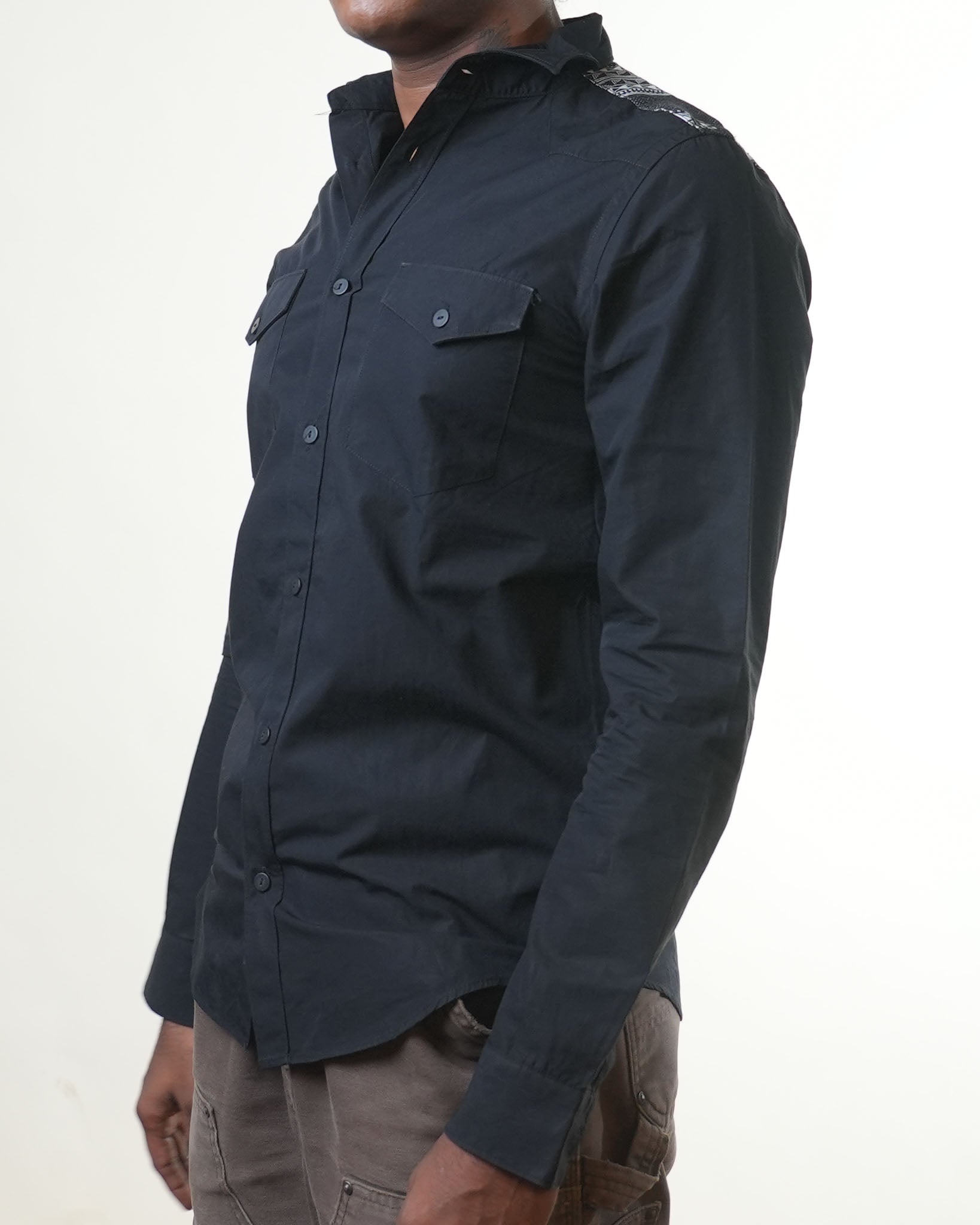 Zara Man Black Cargo Shirt - view 2