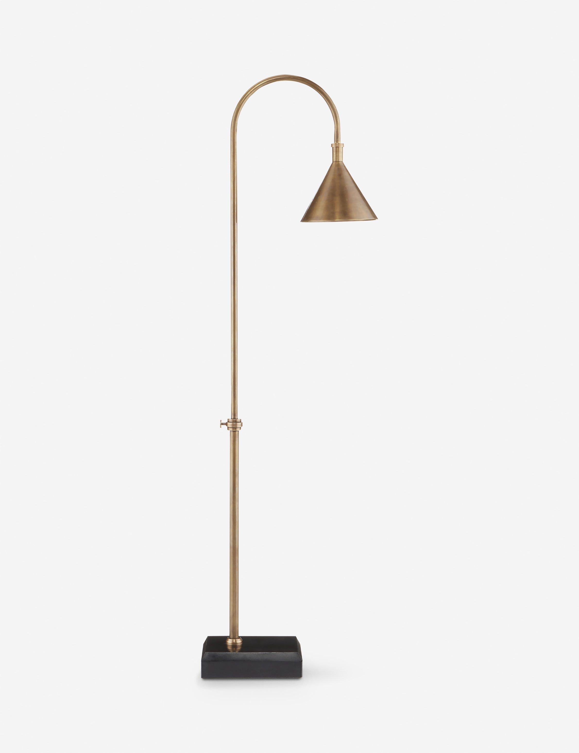 Lulu and Georgia Watson Floor Lamp – Vintage Brass and Black