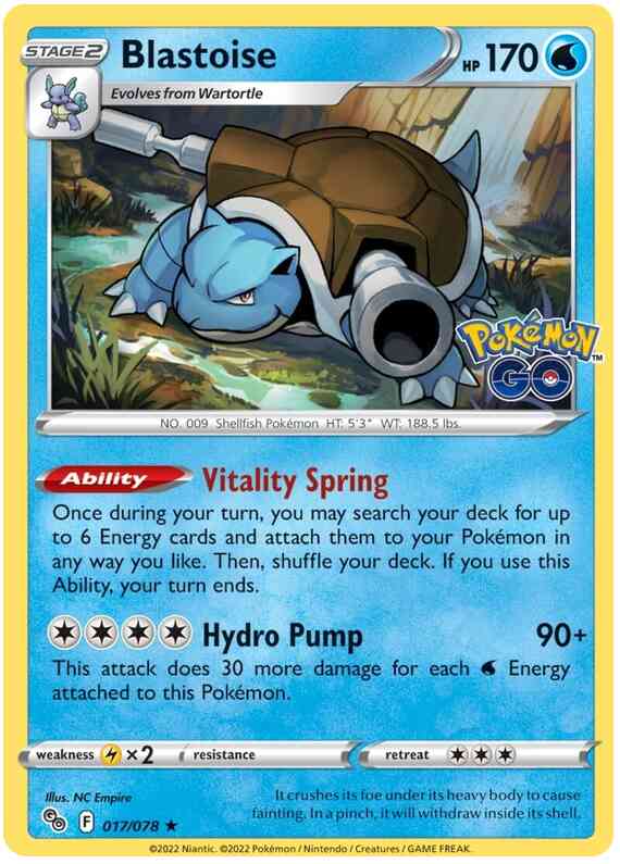Rare holo pgo-017 – Pokémon Blastoise - 017/078 - Rare Holo [pgo-017] [Holo]