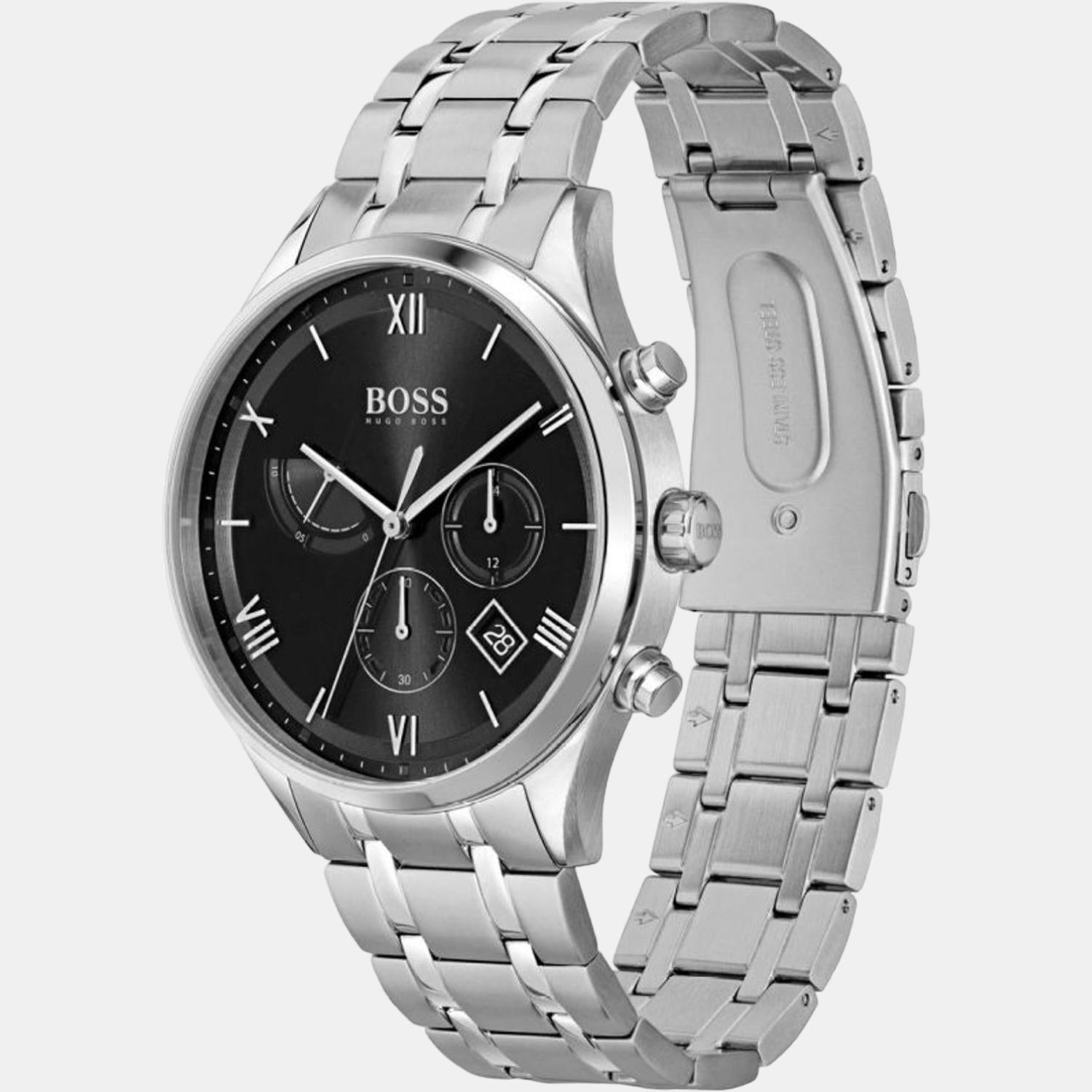 Boss Gallant Men Quartz Black Dial Analog Stainless Steel Watch 1513891 - view 2